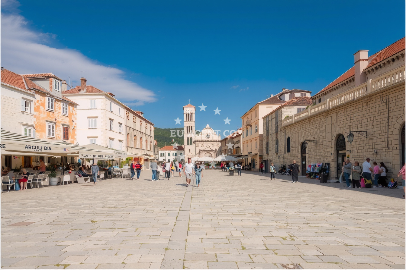 Additional view of Quay buoy field in Quay in Stari Grad on the island Hvar, Central Dalmatia, Croatia photo 12