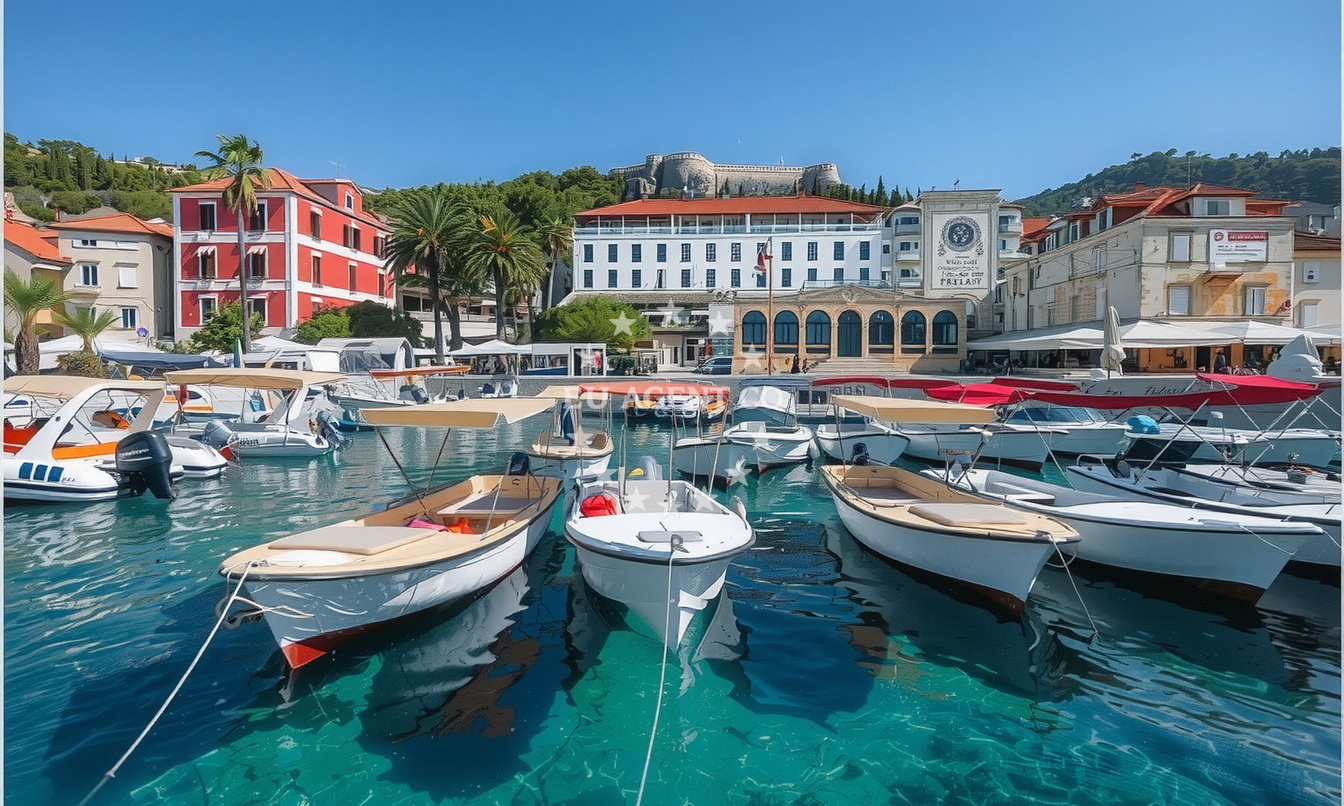 Additional view of Quay buoy field in Quay in Stari Grad on the island Hvar, Central Dalmatia, Croatia photo 13
