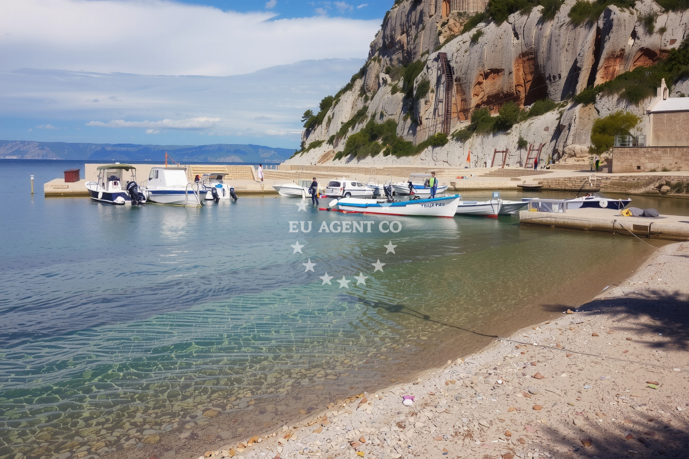 Additional view of Stiniva buoy field in Jetty in Stari Grad on the island Hvar, Central Dalmatia, Croatia photo 7