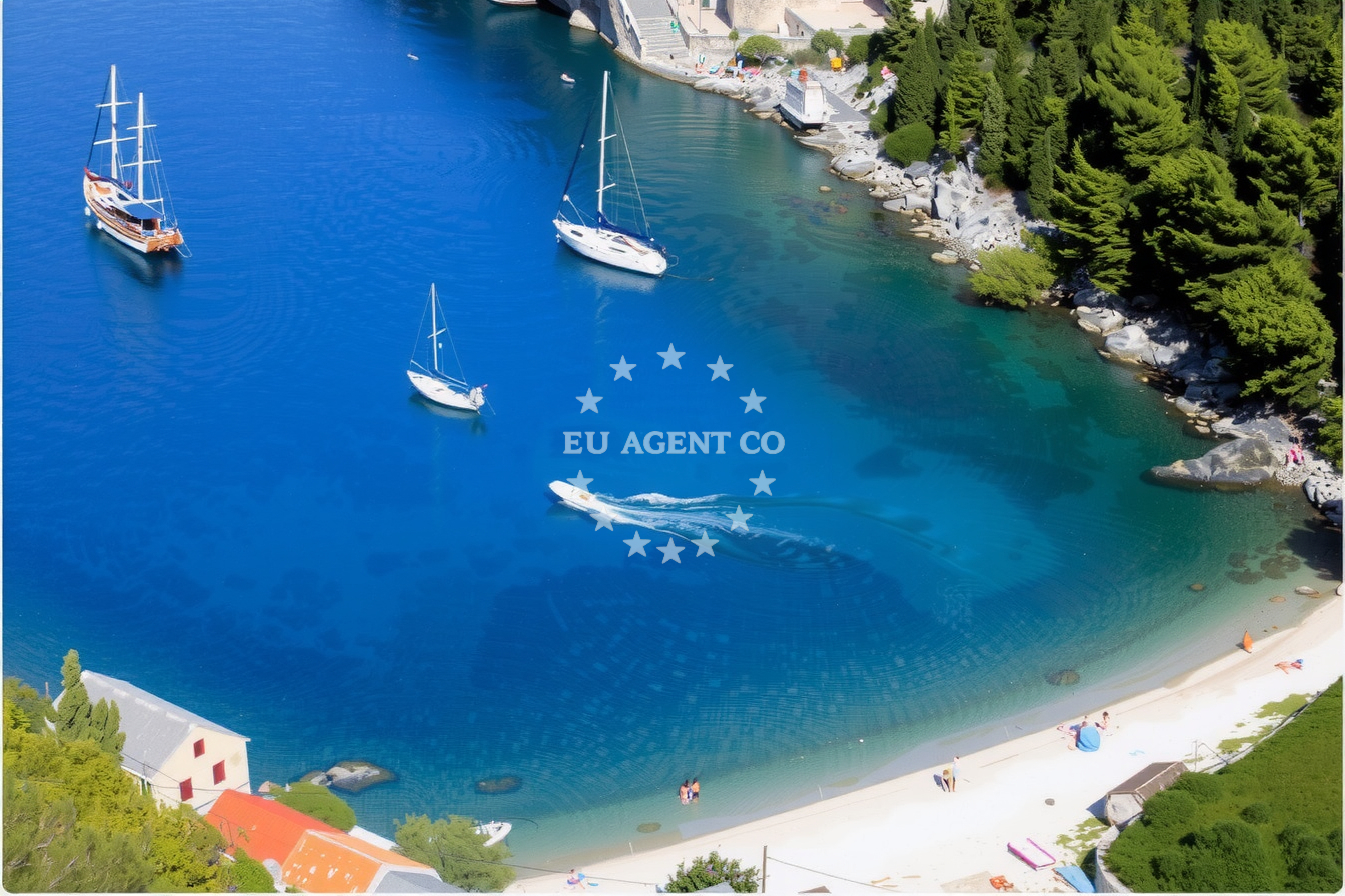 Additional view of Stiniva buoy field in Jetty in Stari Grad on the island Hvar, Central Dalmatia, Croatia photo 10