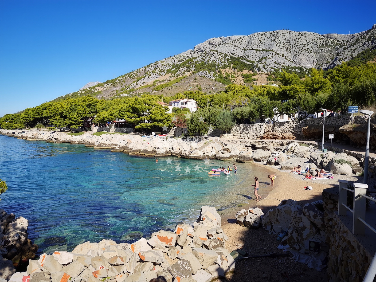Zavala Bay, Hvar, with the Zavala Jetty in the distance