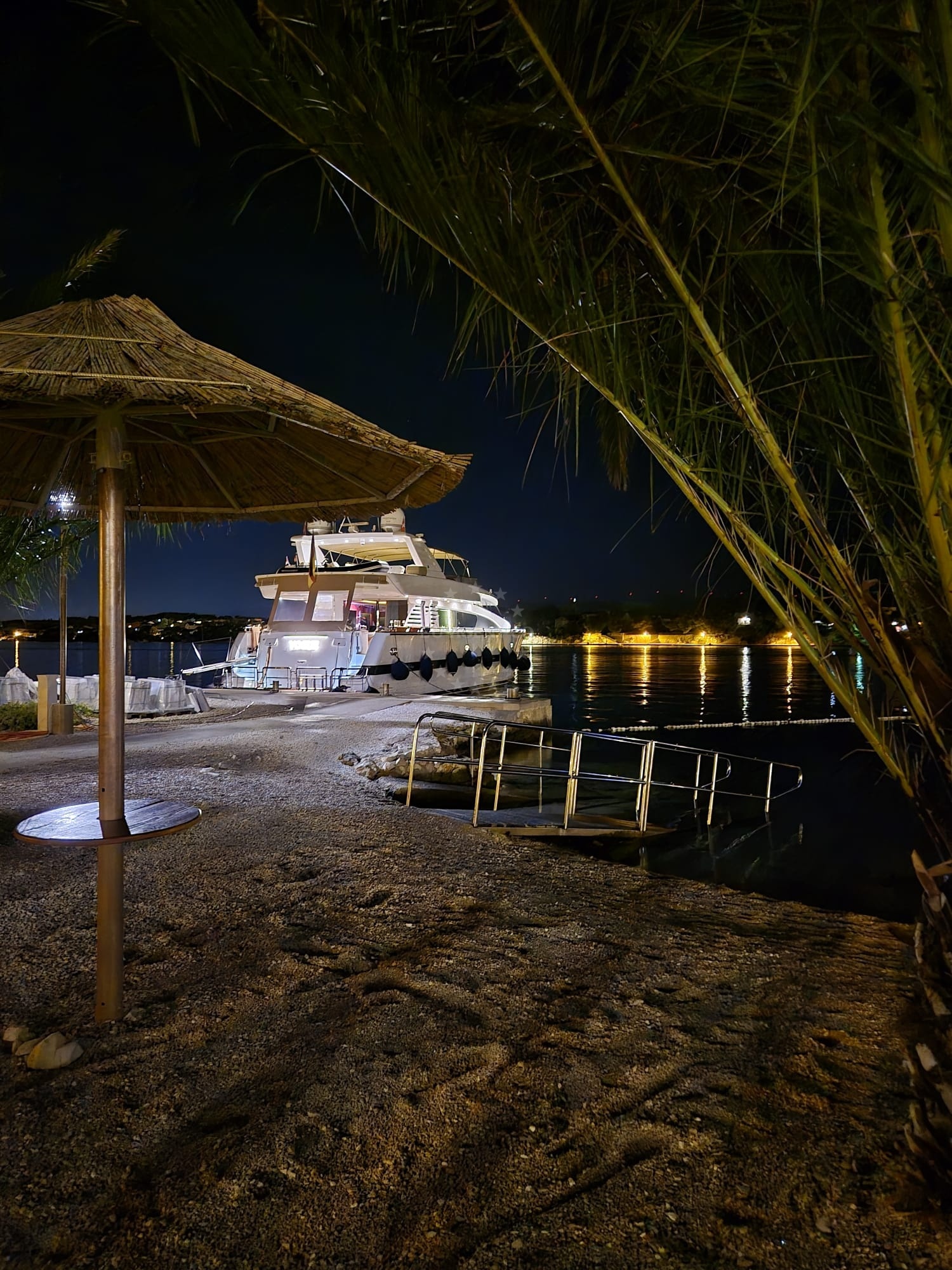 Beach near Hotel Spongiola Jetty in Krapanj, Croatia