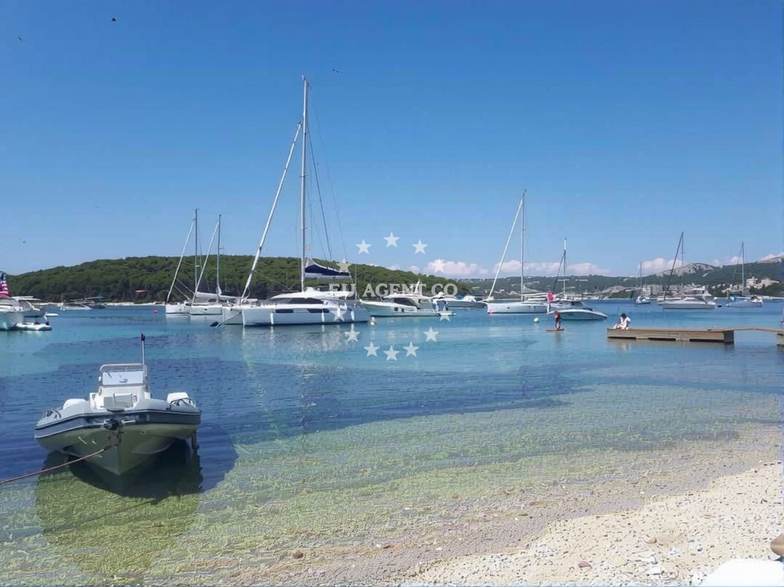 Additional view of Quay buoy field in Quay on the island Marinkovac, Central Dalmatia, Croatia photo 7