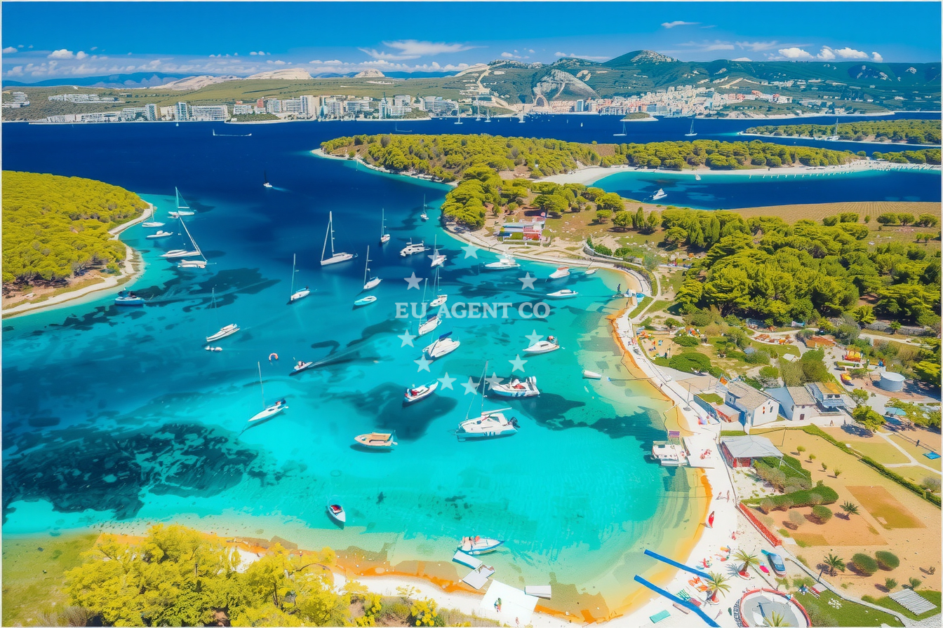 Additional view of Quay buoy field in Quay on the island Marinkovac, Central Dalmatia, Croatia photo 13