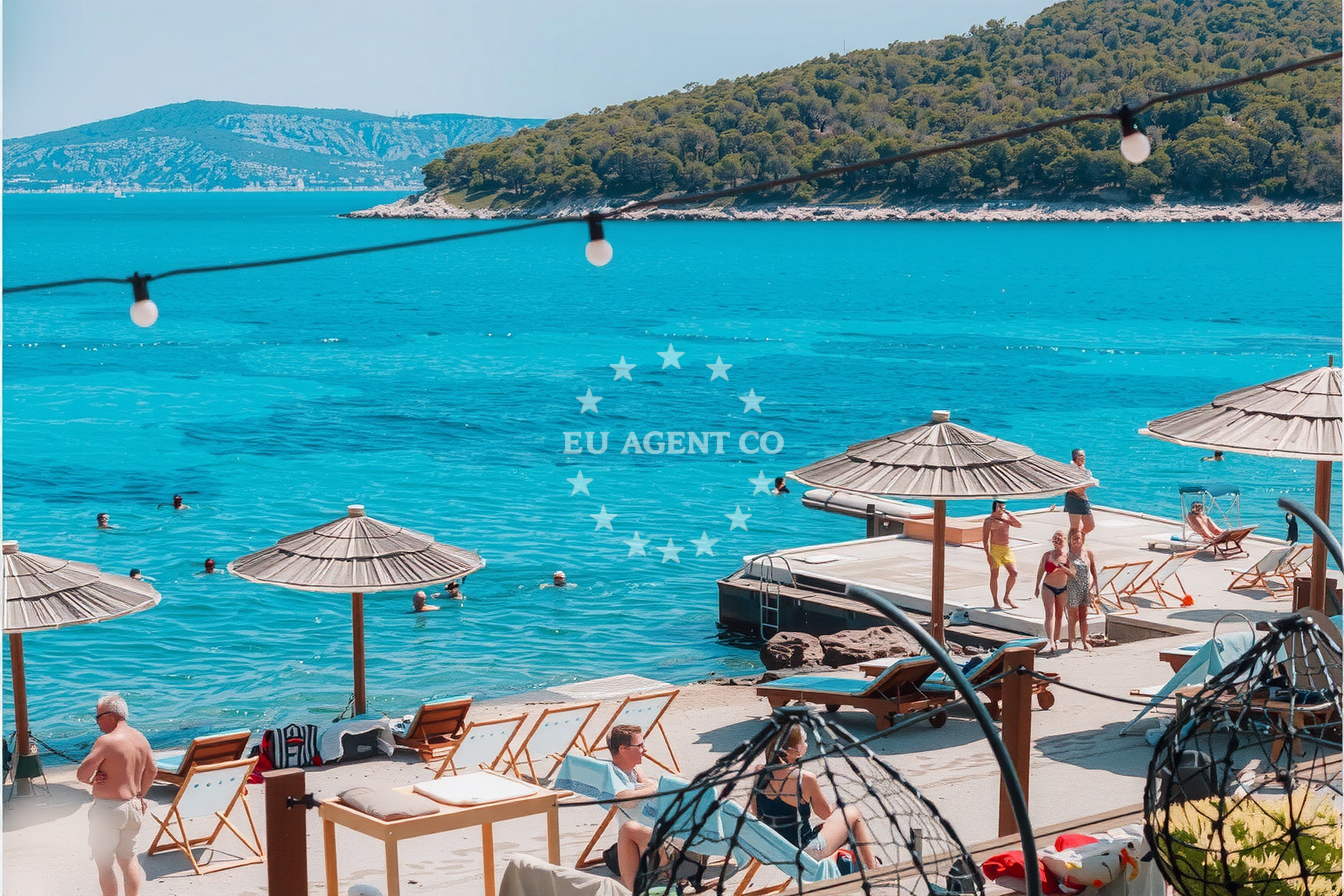 Nautical view of Obonjan N Quay in Central Dalmatia