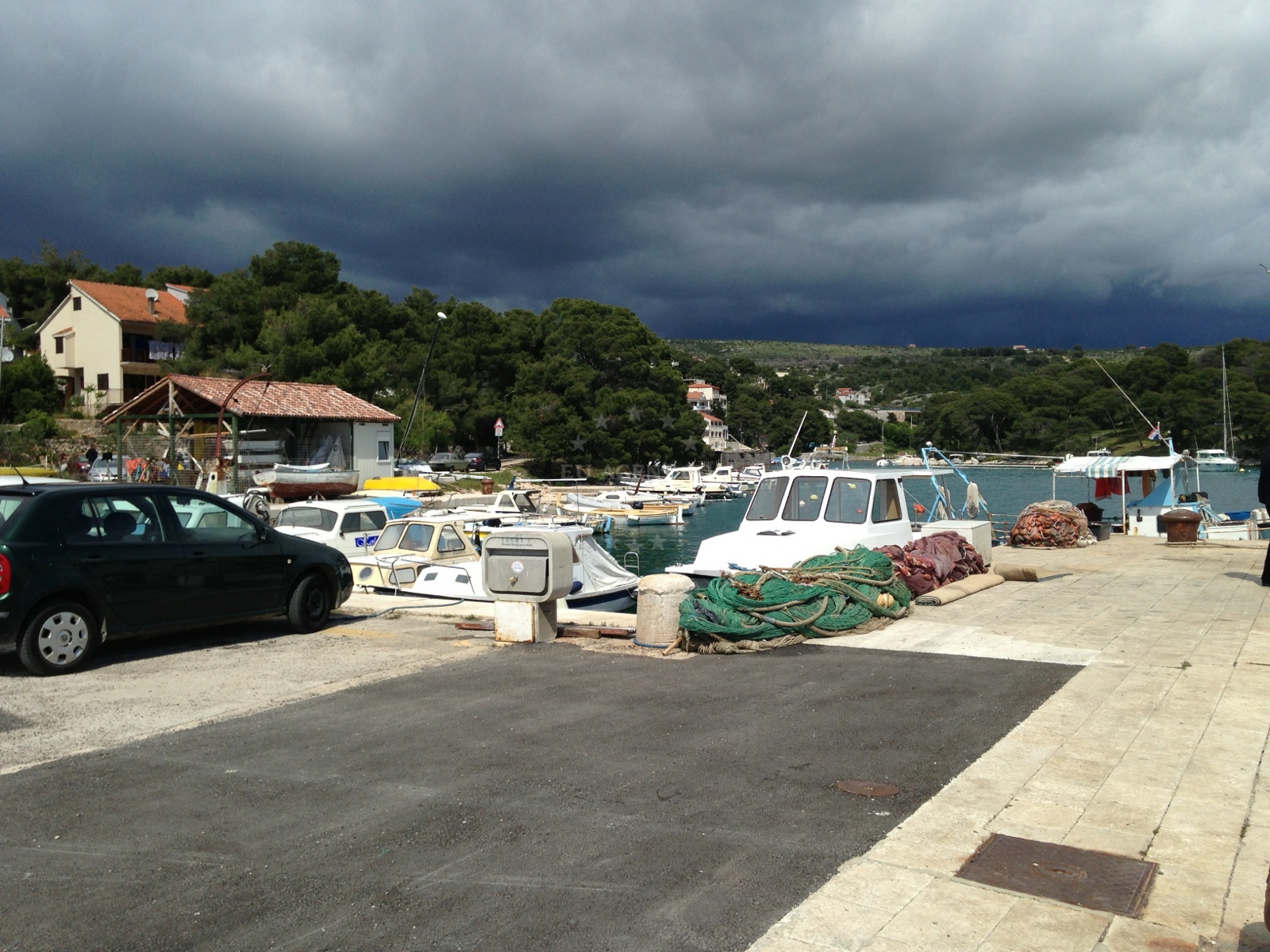 Adriatic Sea view from Primosten quay