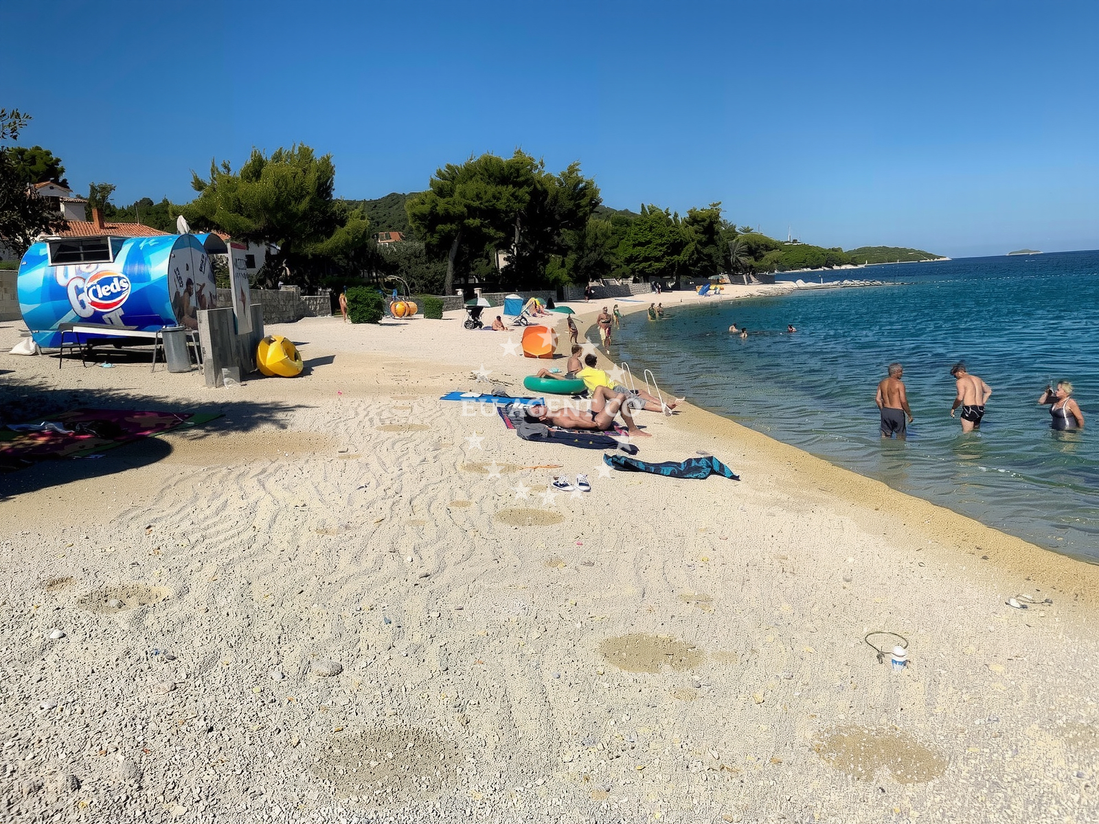 Quay in Razanj, Central Dalmatia, Croatia, near Ražašnica Bay