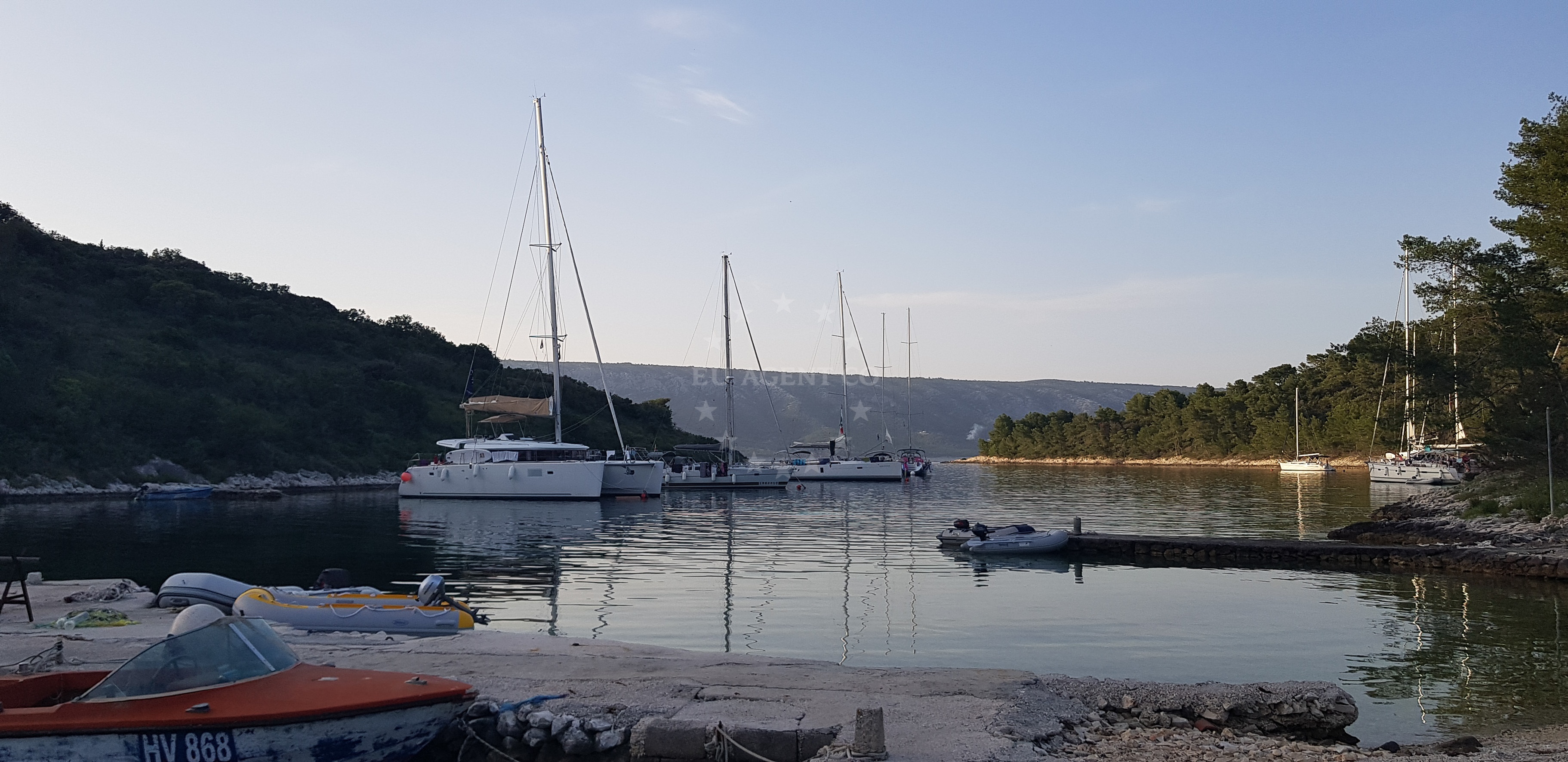 Additional view of Konoba Mostir buoys buoy field in Buoy field on the island Šćedro, Central Dalmatia, Croatia photo 9