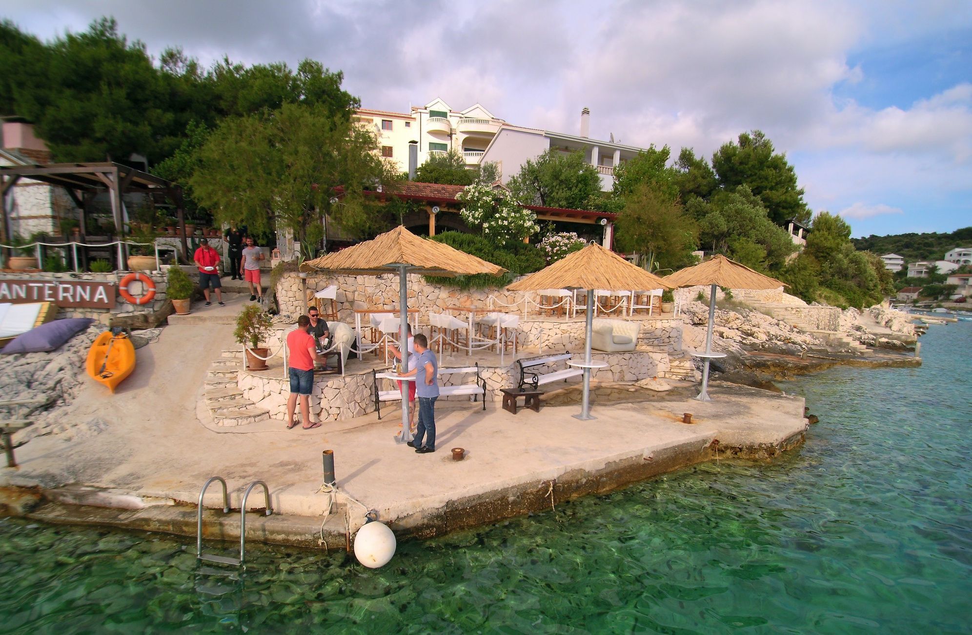 Sičenica Buoy Field visible from Konoba Lanterna Quay
