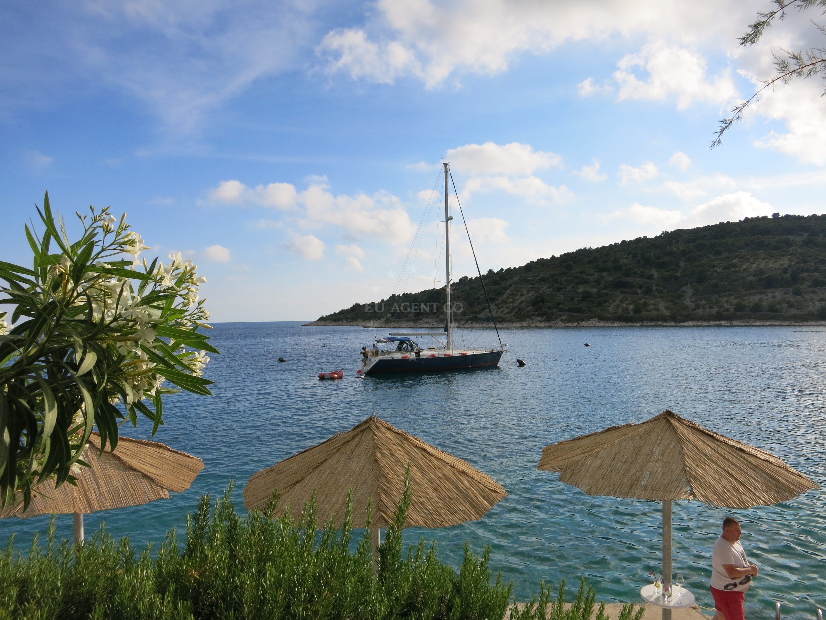 Sevid Buoy Field with mooring buoys in Central Dalmatia, Croatia
