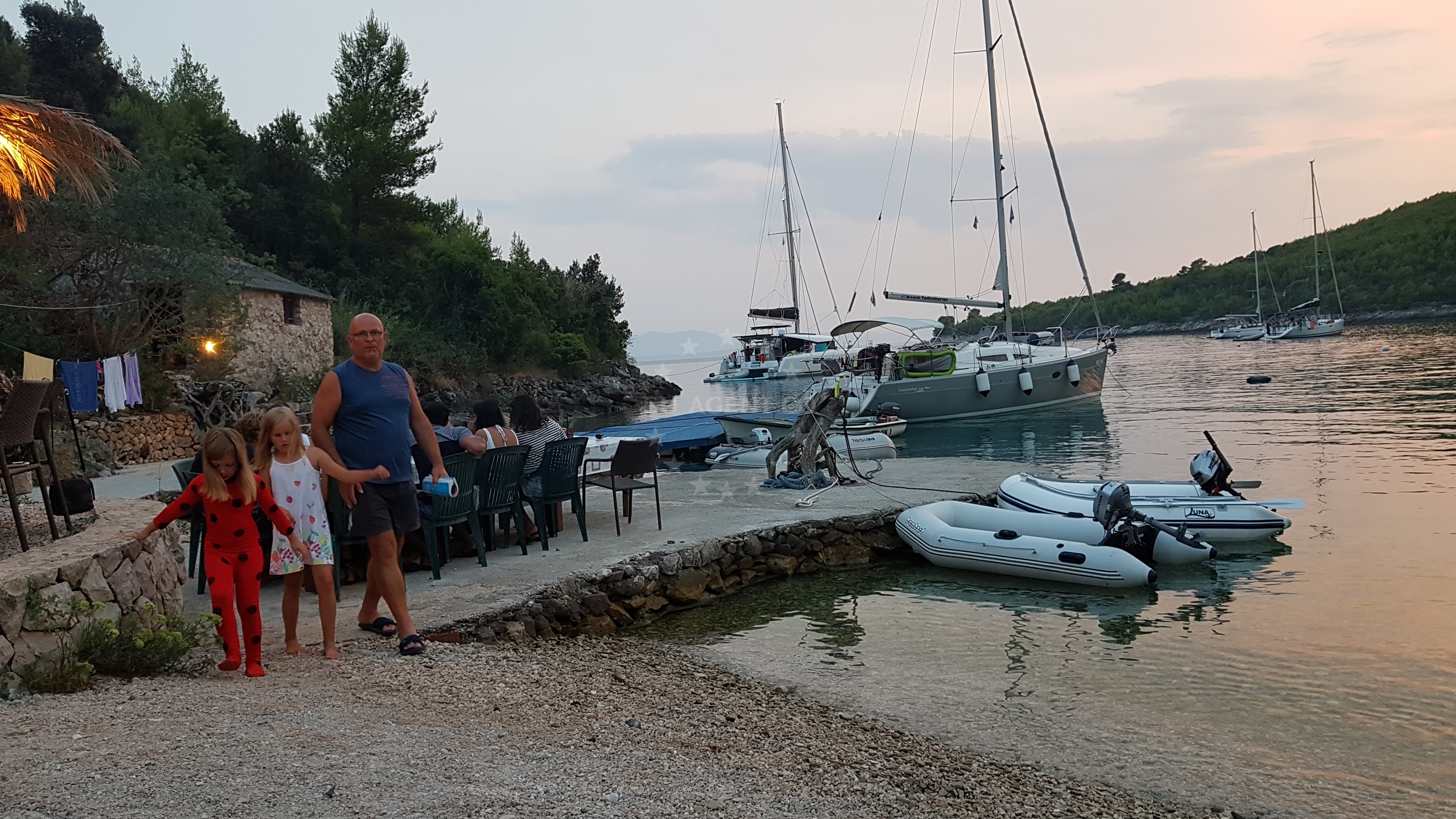 Additional view of Konoba Sesula mooring buoy field in Buoy field in Maslinica on the island Šolta, Central Dalmatia, Croatia photo 14