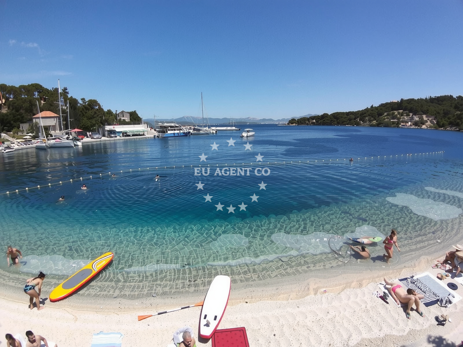 Additional view of Pasarela restaurant jetty buoy field in Quay in Rogač on the island Šolta, Central Dalmatia, Croatia photo 9