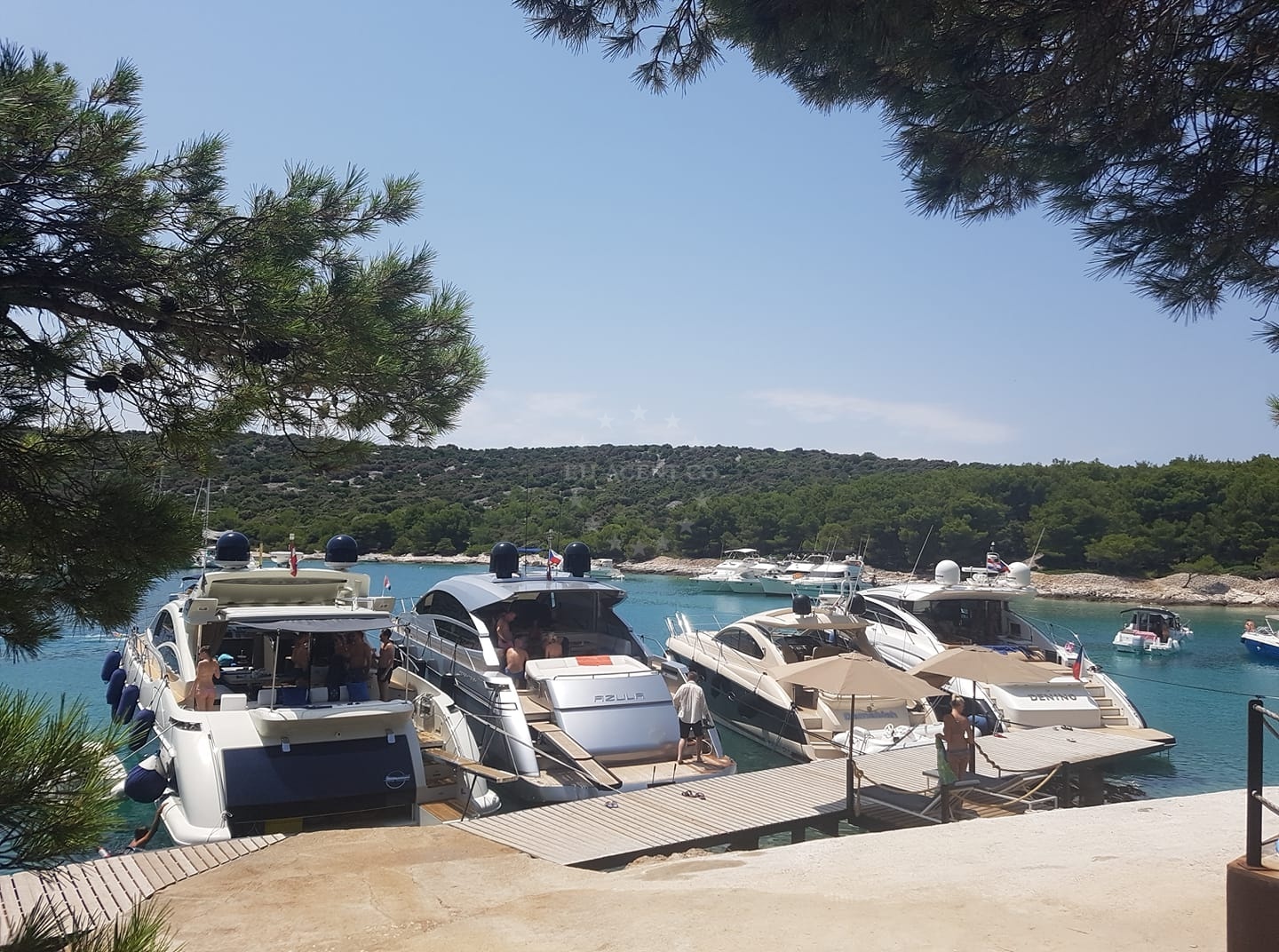 Spirito Summer Place Jetty in Tijašćica Bay, Tijat Island, Central Dalmatia