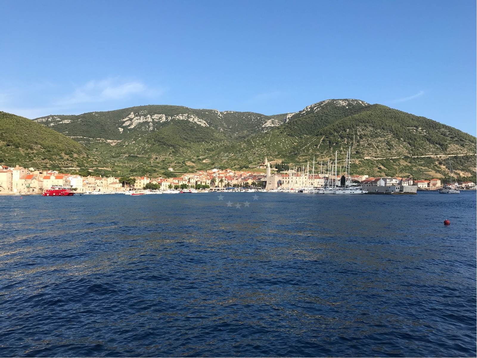 Adriatic Sea view from Lucka Uprava buoy field