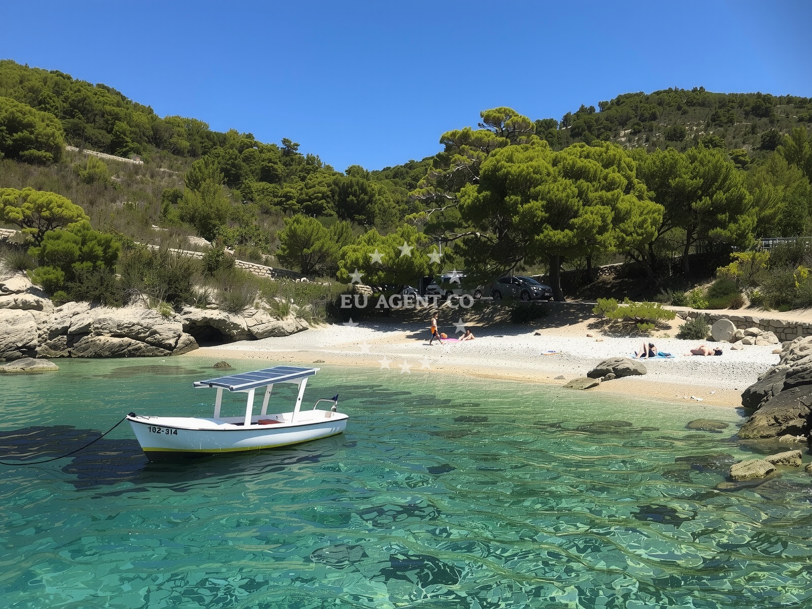 Facilities and surroundings at Quay buoy field in Quay on the island Vis, Central Dalmatia, Croatia photo 2