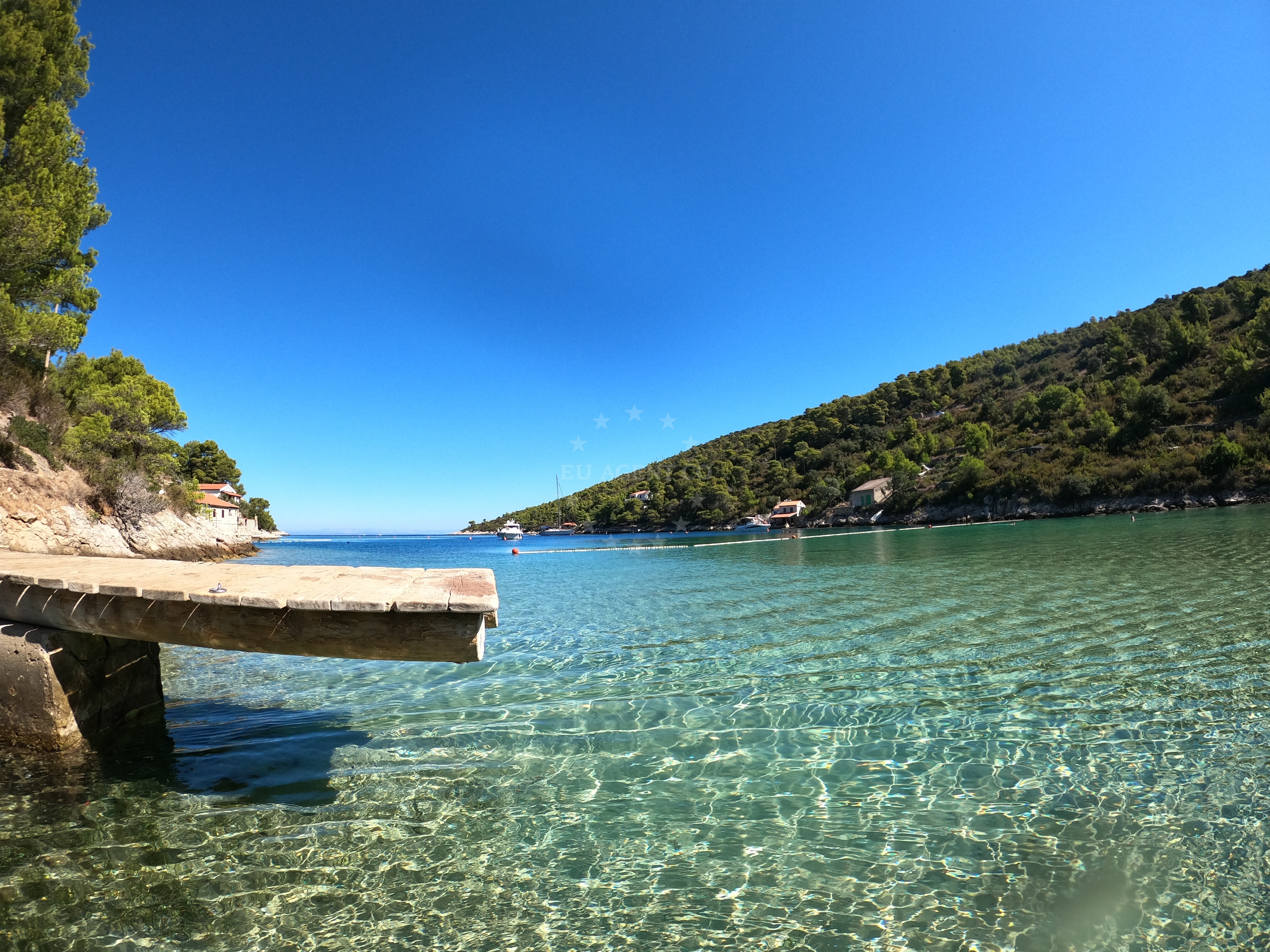 Yachts anchoring near Stoncica Buoy Field