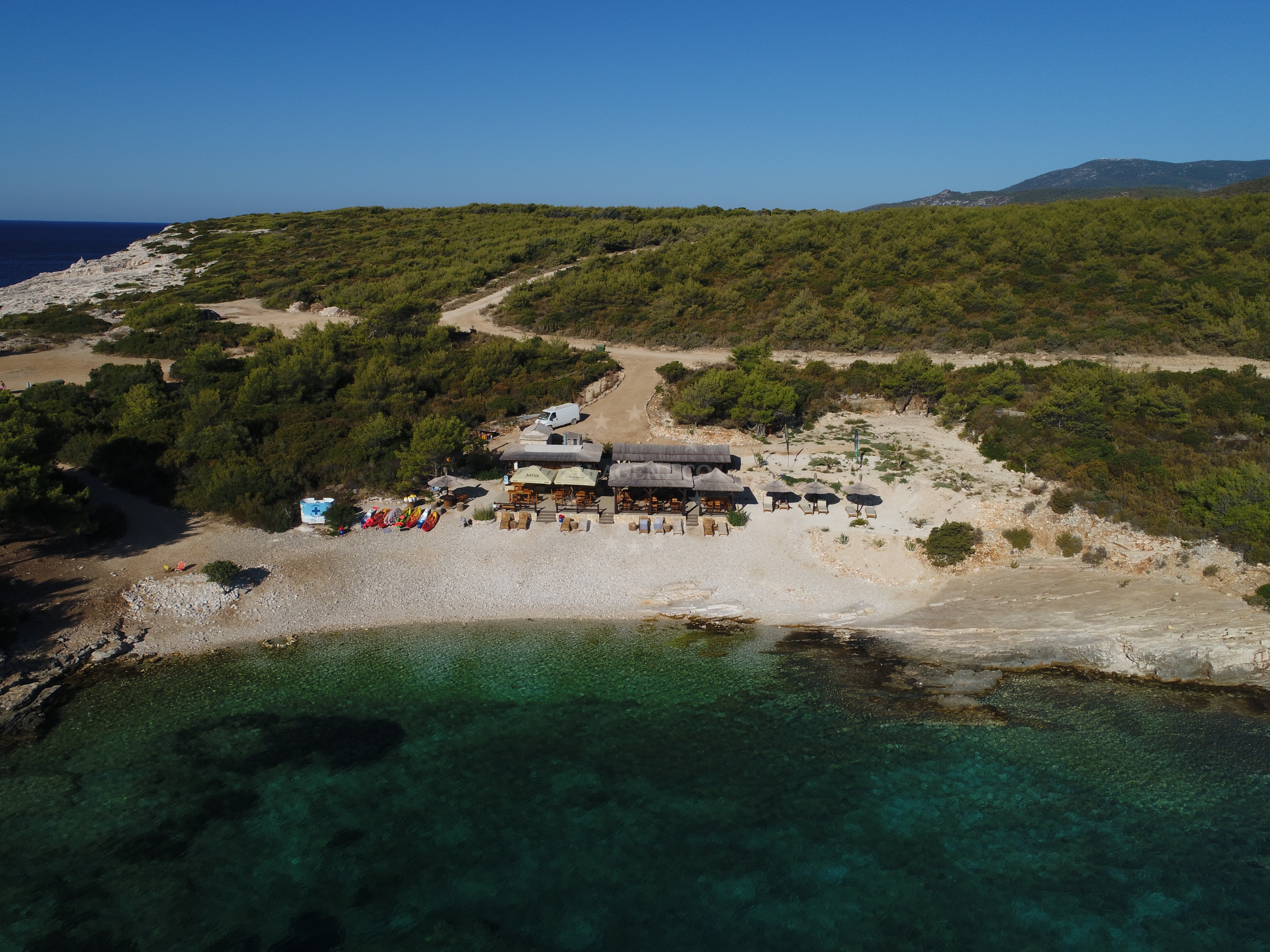Waterfront view of Diamond Restaurant Bar in Vis