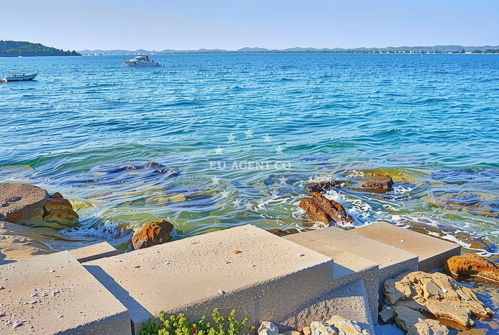 Approach and location view of Buoy field in Buoy field in Zlarin on the island Zlarin, Central Dalmatia, Croatia photo 3