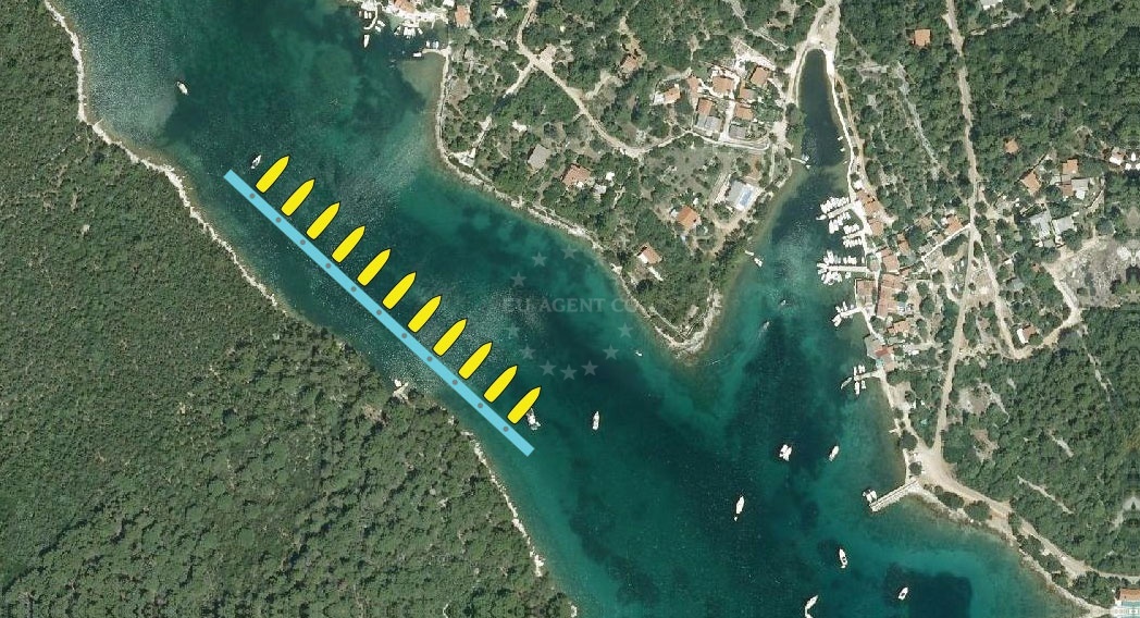 Additional view of Anchorage Jadriscica buoy field in Jetty in Pogana on the island Cres, Istria and Kvarner, Croatia photo 6