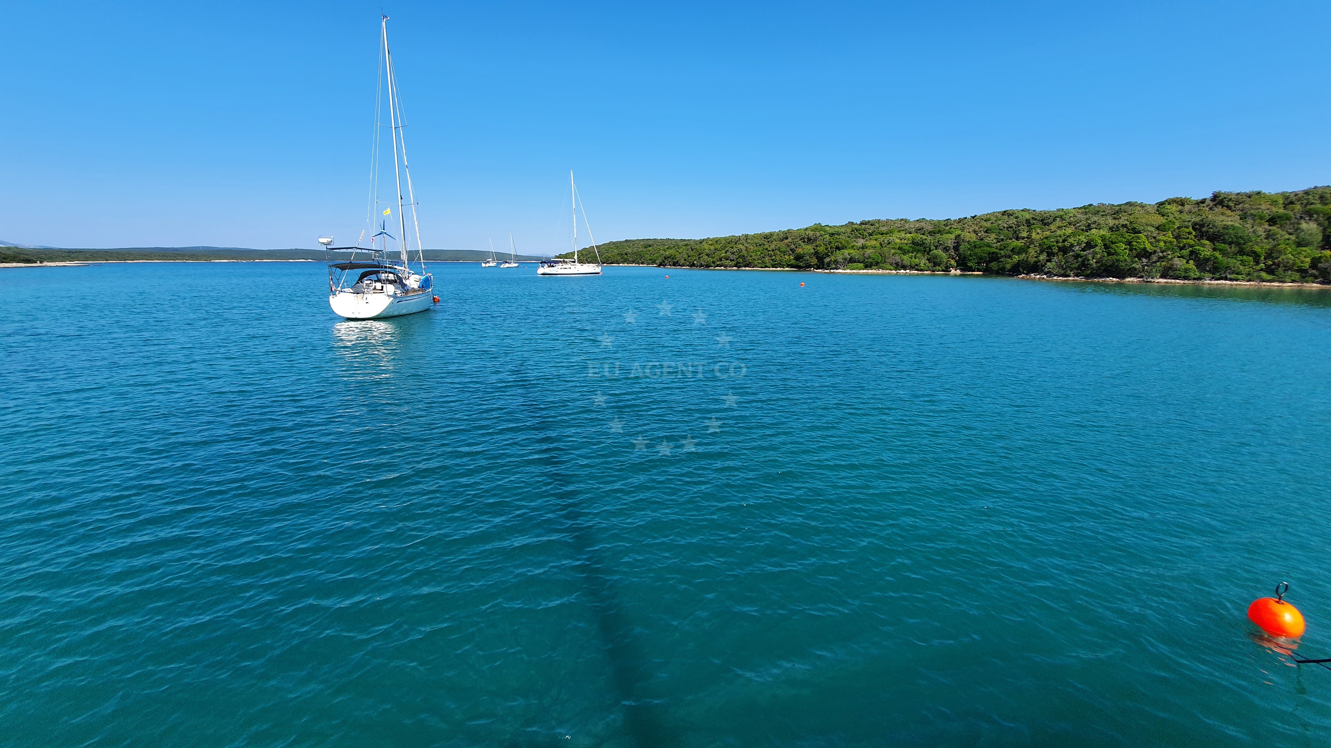 Small harbor with 5 berths at Buoy Field Jadriscica, Pogana