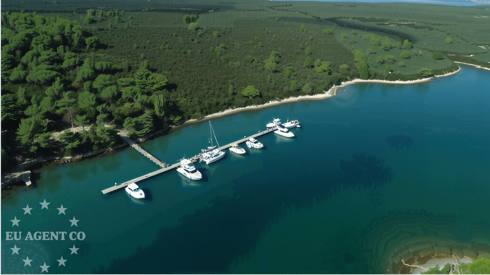 Jetty in Punta Kriza, Cres, Istria and Kvarner, Croatia