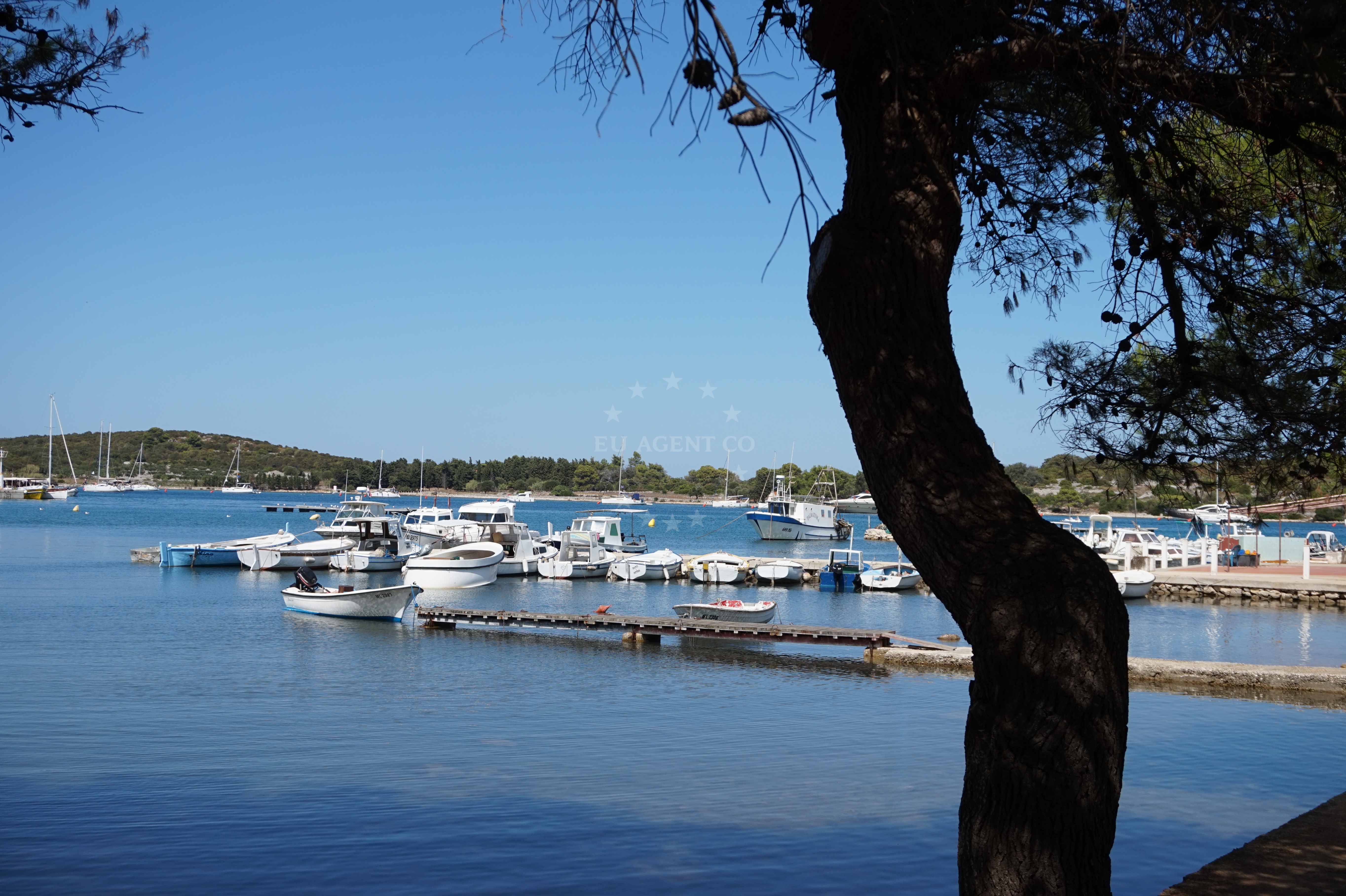 Buoy field in Ilovik, Croatia