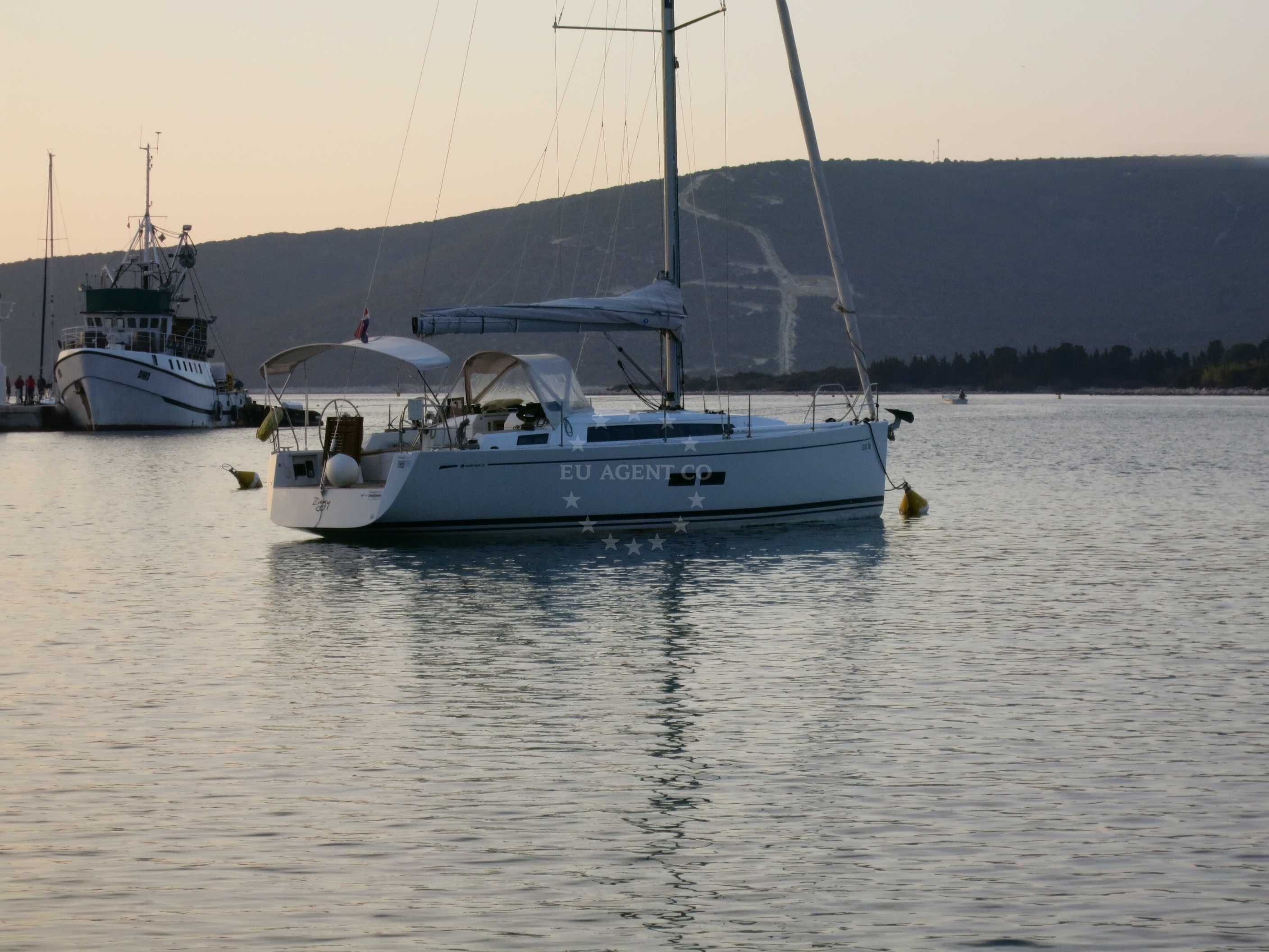 Harbour Ilovik near the buoy field
