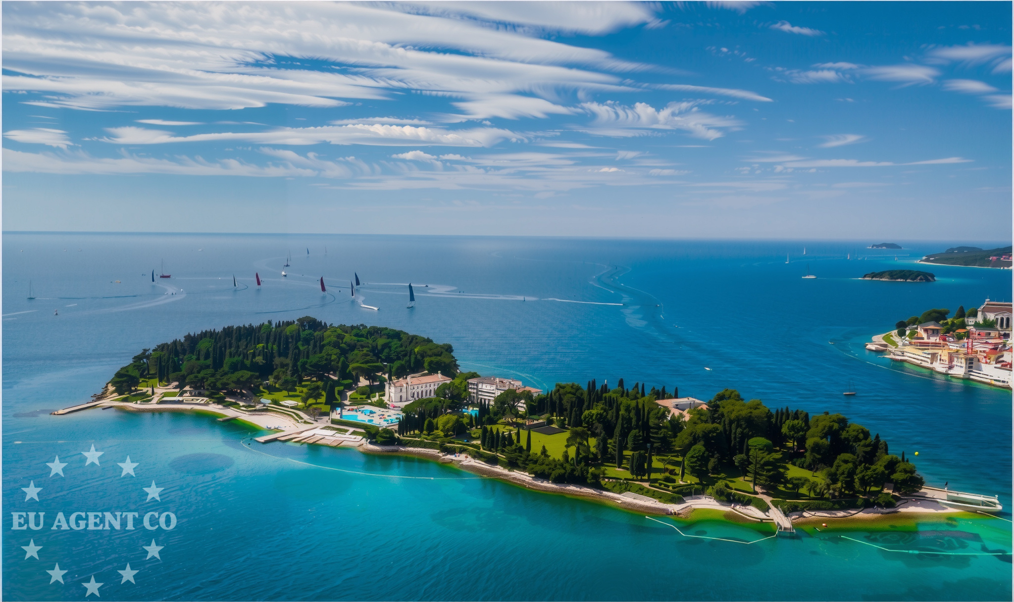 Additional view of Jetty buoy field in Jetty on the island Katarina, Istria and Kvarner, Croatia photo 6
