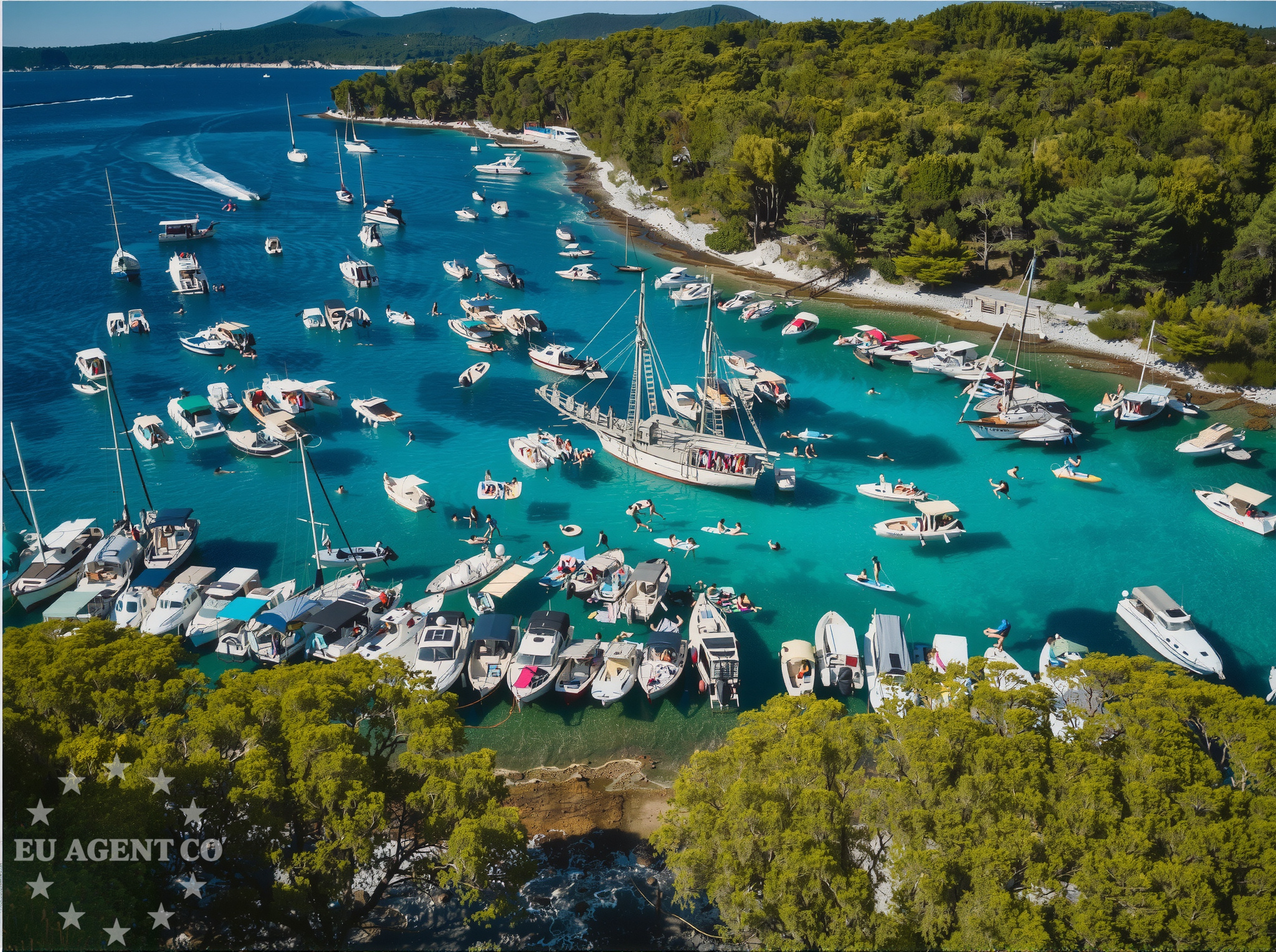 Additional view of Jetty buoy field in Jetty on the island Koludarc, Istria and Kvarner, Croatia photo 6