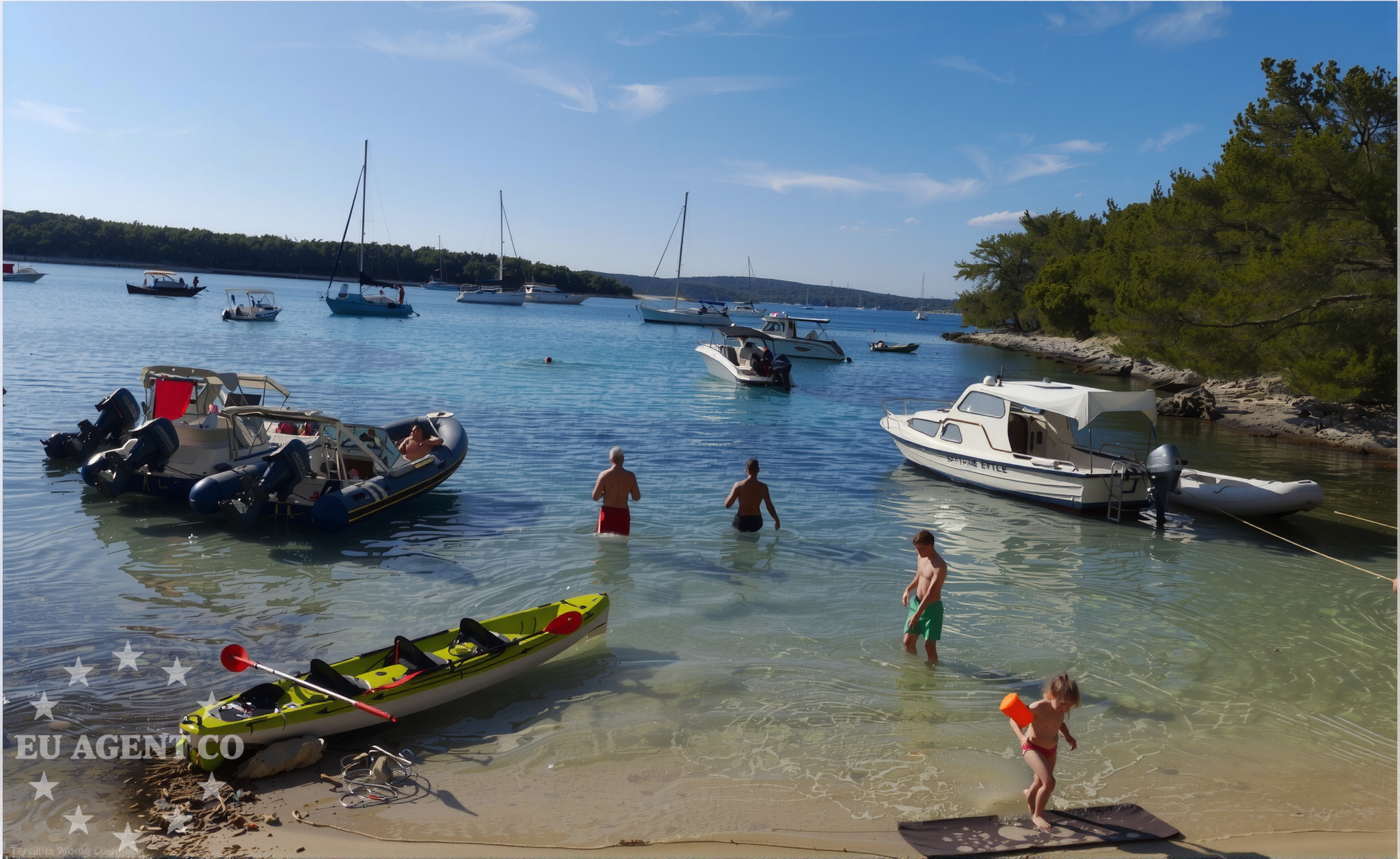 Additional view of Jetty buoy field in Jetty on the island Koludarc, Istria and Kvarner, Croatia photo 9