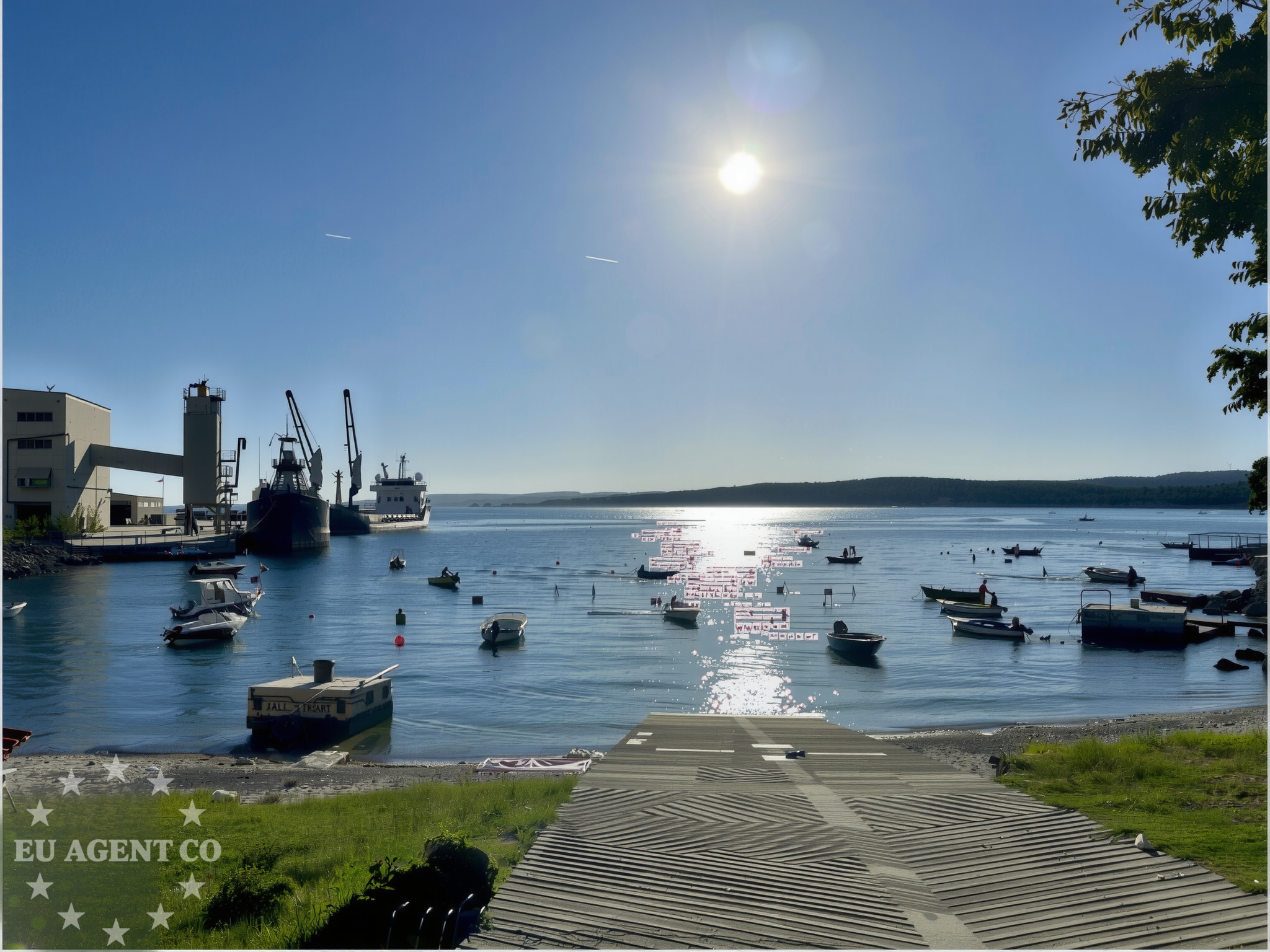 Approach and location view of Jetty buoy field in Jetty in Koromačno, Istria and Kvarner, Croatia photo 3