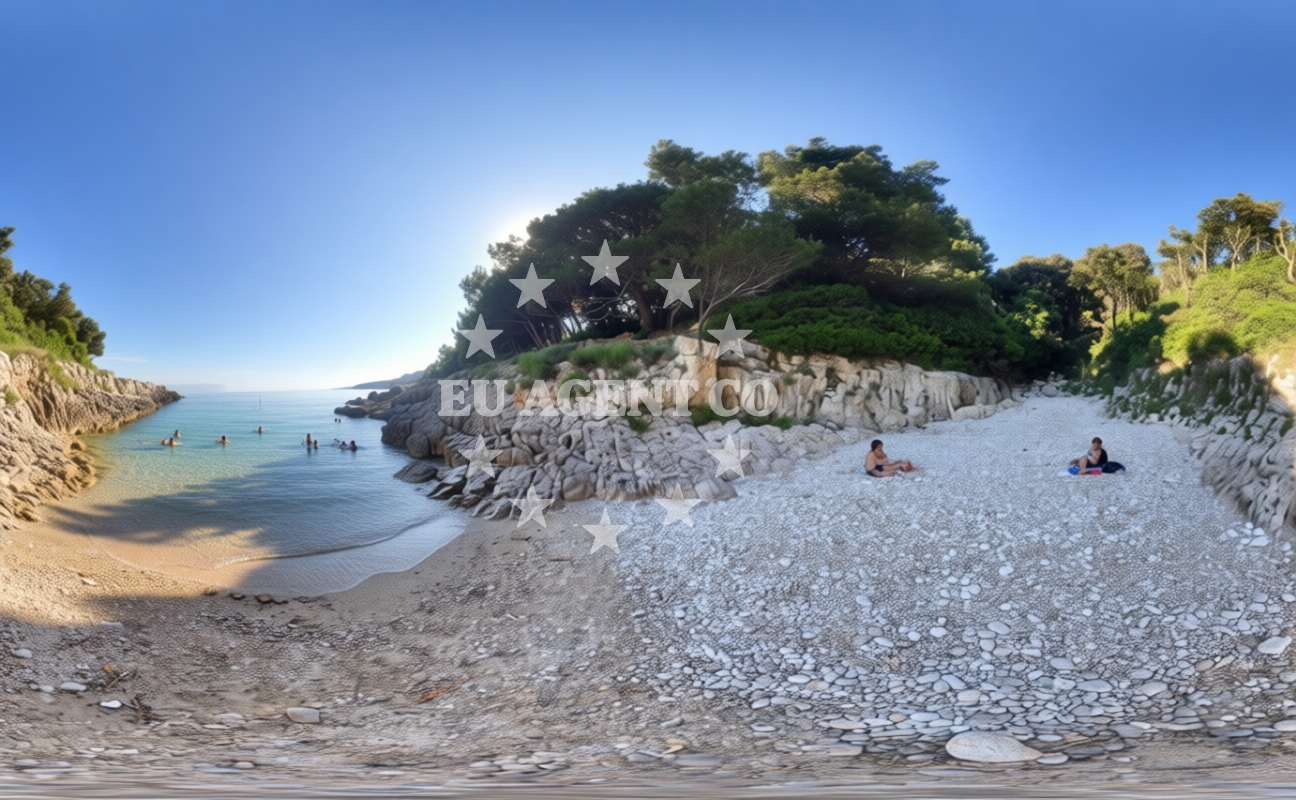Nearby anchorage and jetty in Koromacno, Croatia
