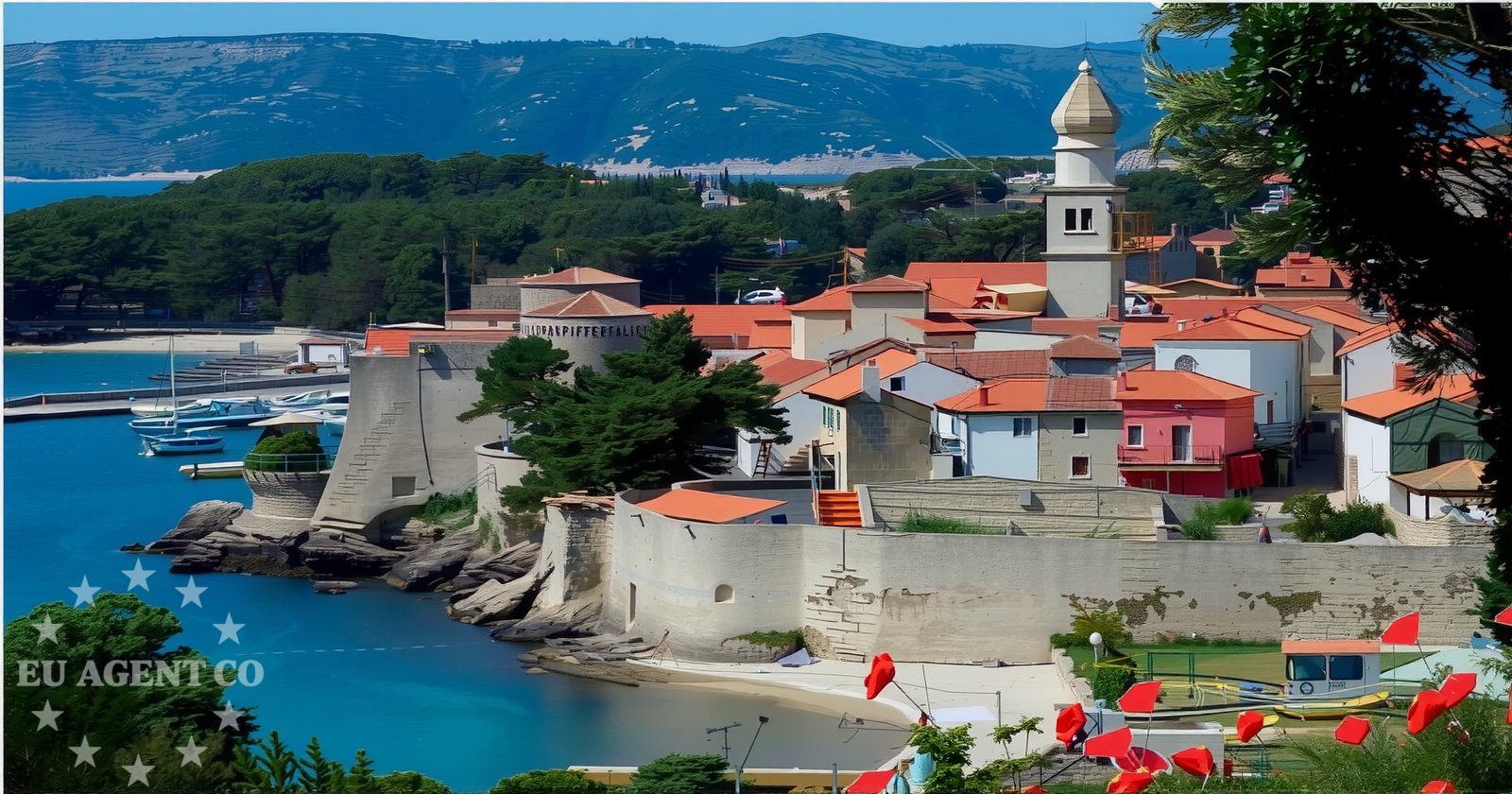 Nautical reference buoy field in the Istria and Kvarner region, Croatia
