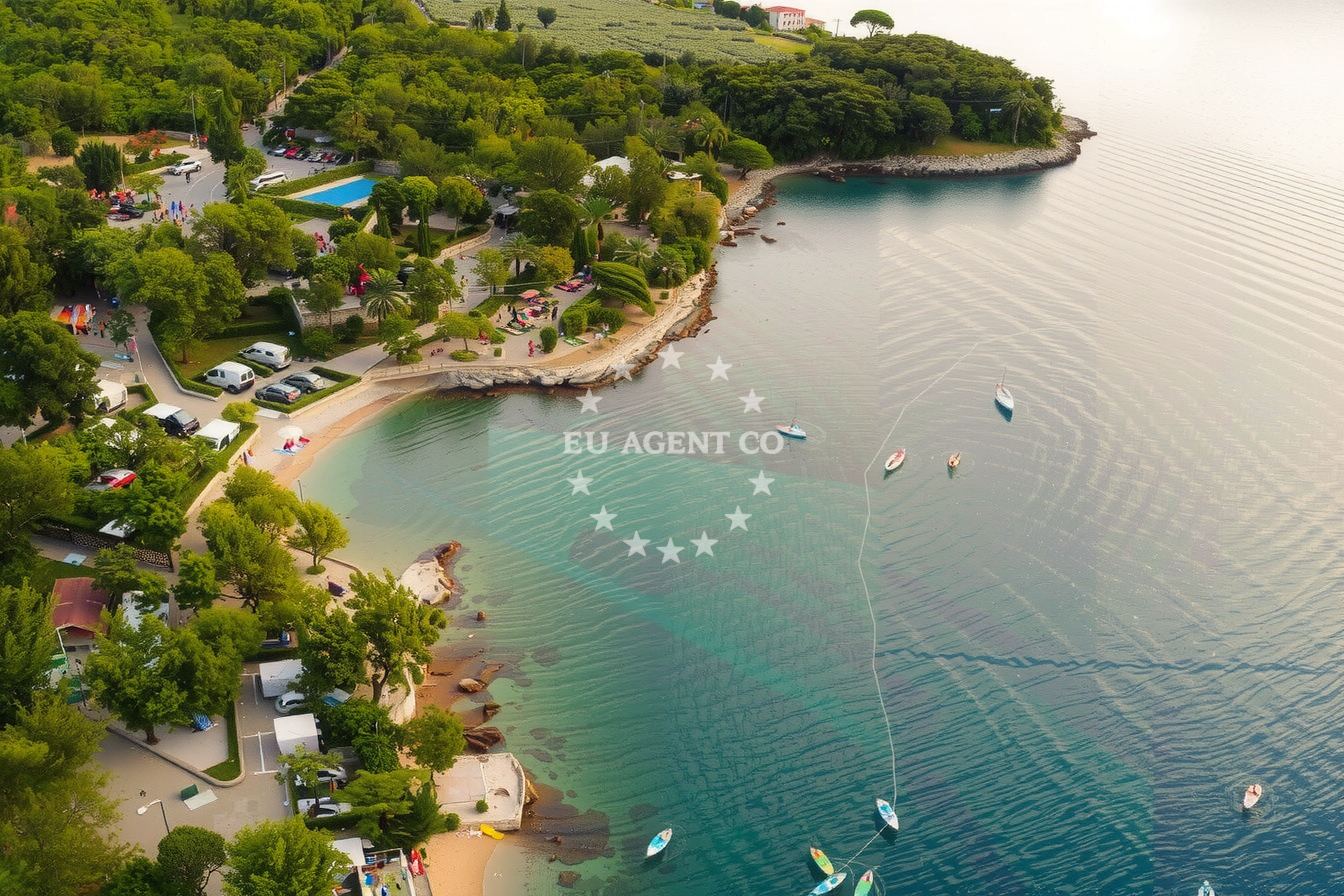 Additional view of Camp Glavotok buoy field in Jetty in Glavotok on the island Krk, Istria and Kvarner, Croatia photo 10