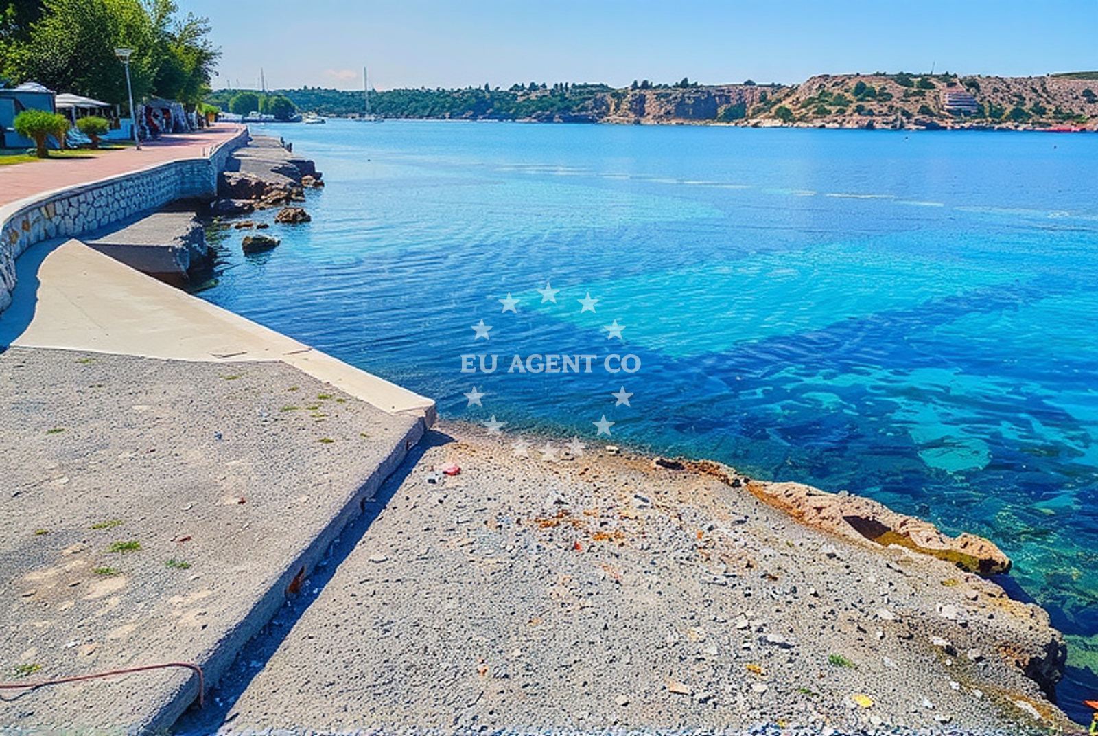 Adriatic Sea buoy field in Omisalj with nearby anchorages and beaches