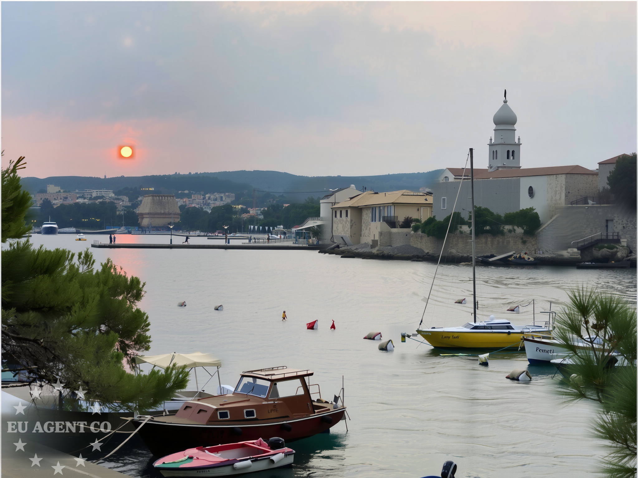 Additional view of Jetty buoy field in Jetty in Punat on the island Krk, Istria and Kvarner, Croatia photo 6