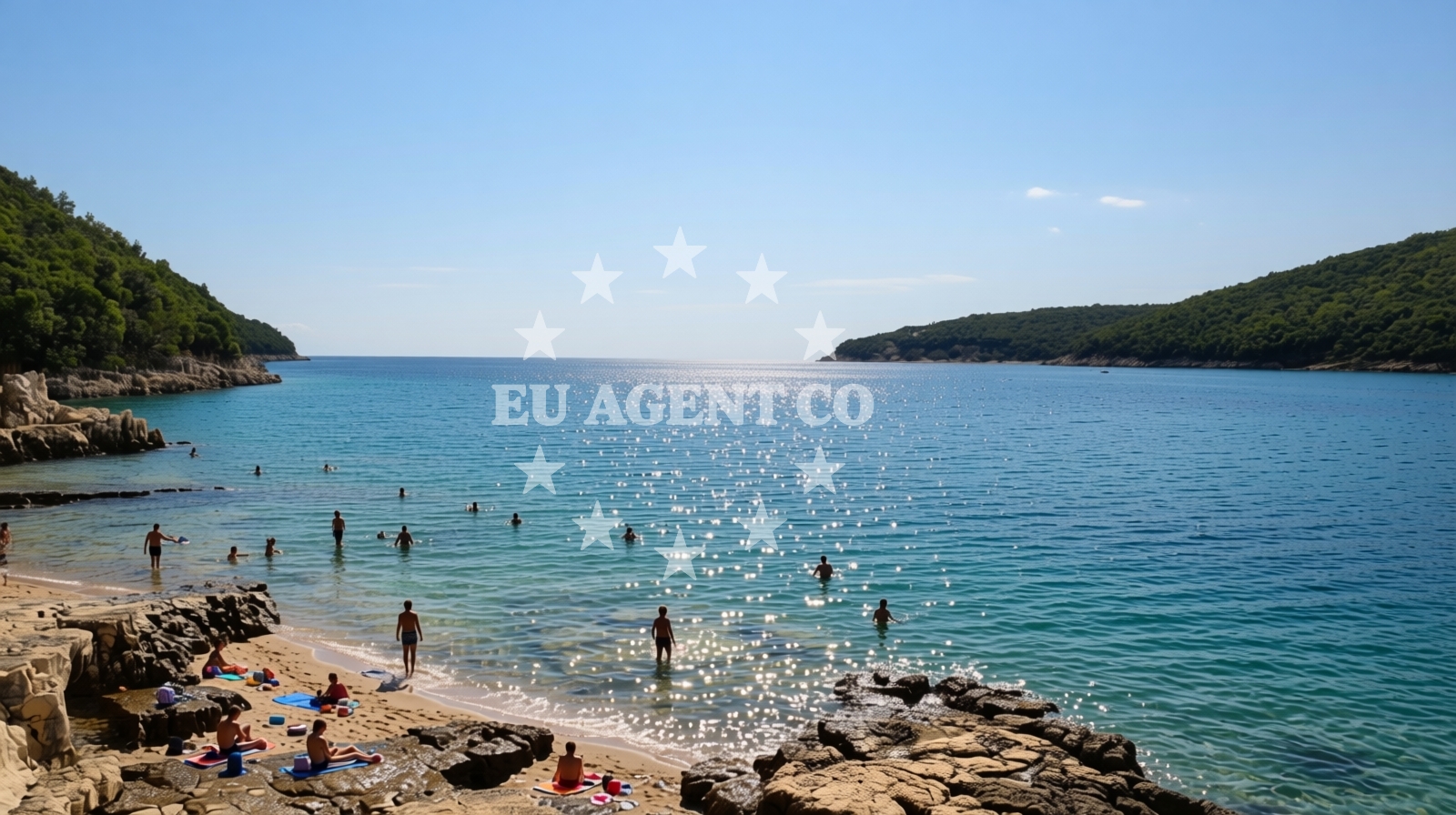 Sailboat approaching the Krnica Jetty in the Istria and Kvarner region