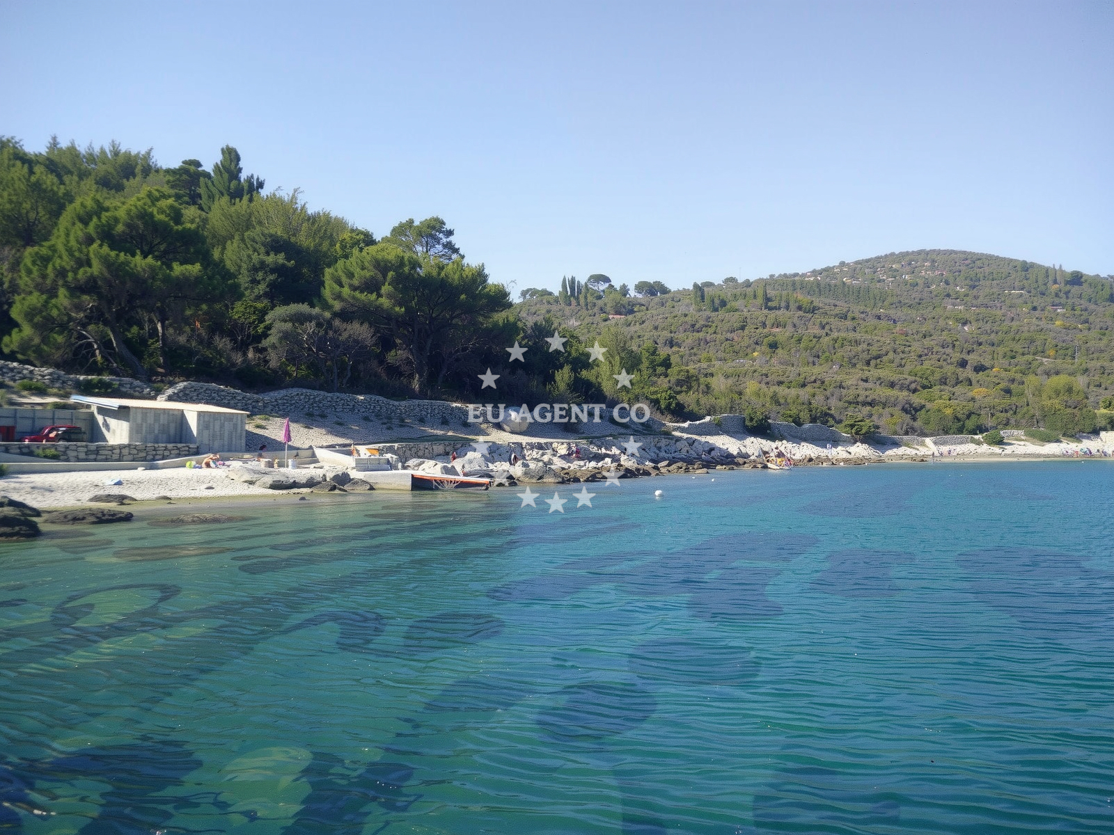 Cunski Beach on the island of Losinj, Croatia