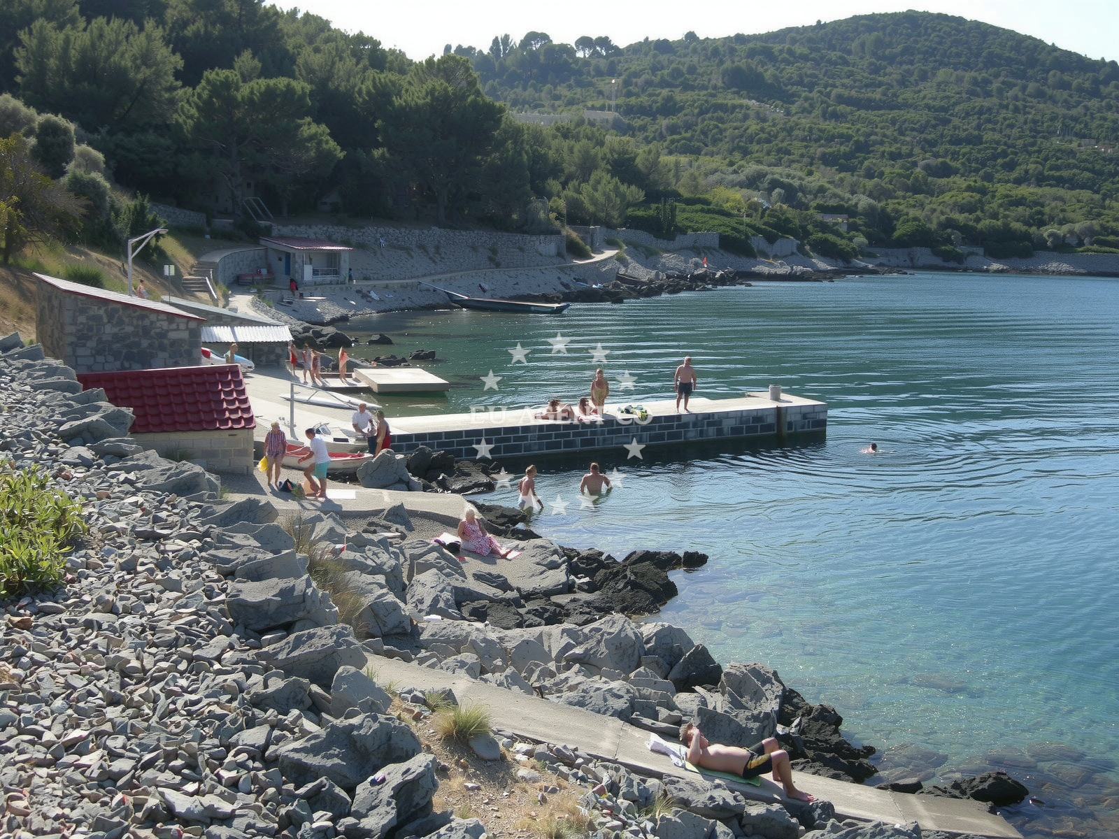 Additional view of Jetty buoy field in Jetty in Čunski on the island Lošinj, Istria and Kvarner, Croatia photo 4