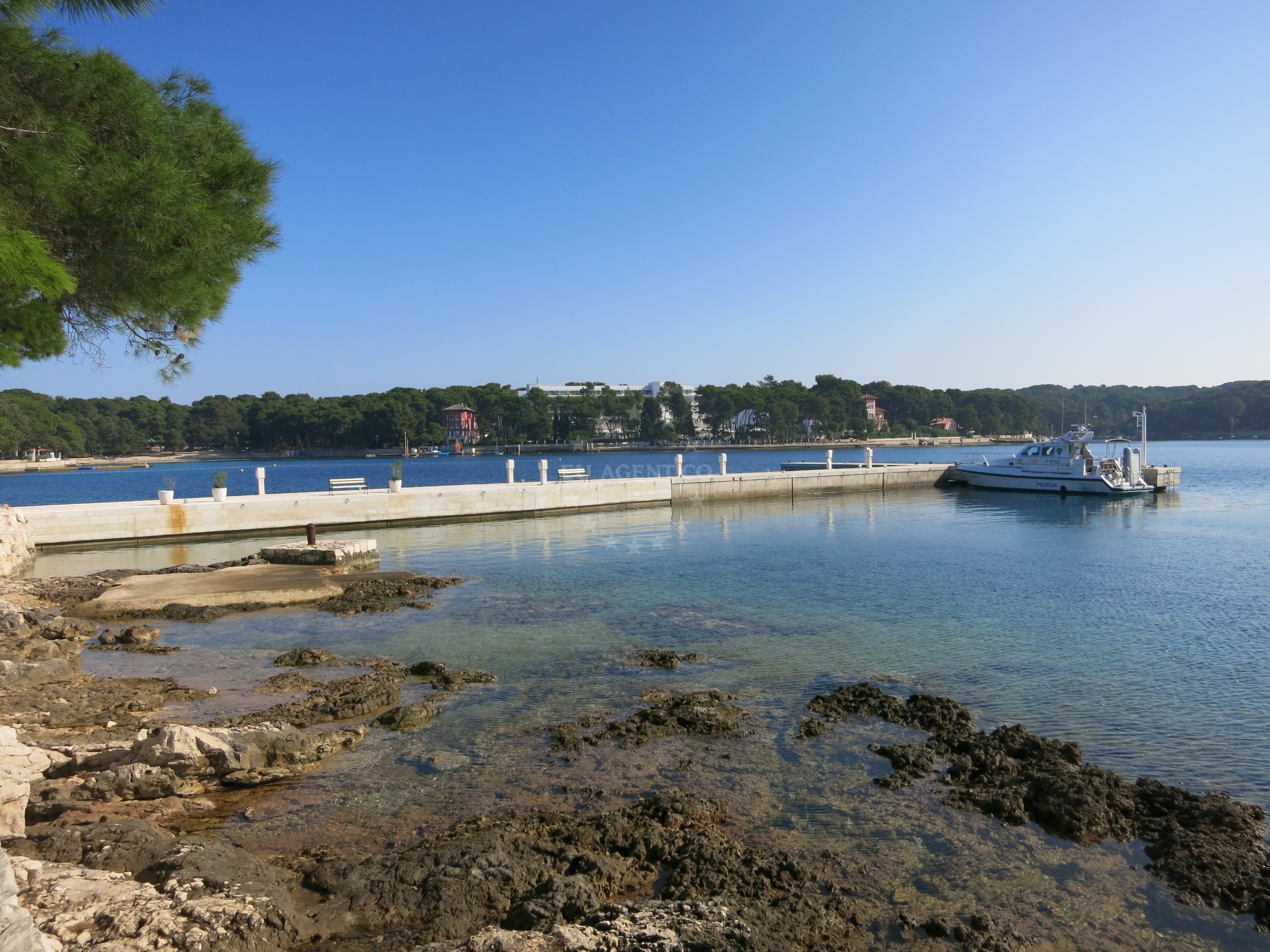 Historic jetty structure at Marina Cikat, Mali Losinj