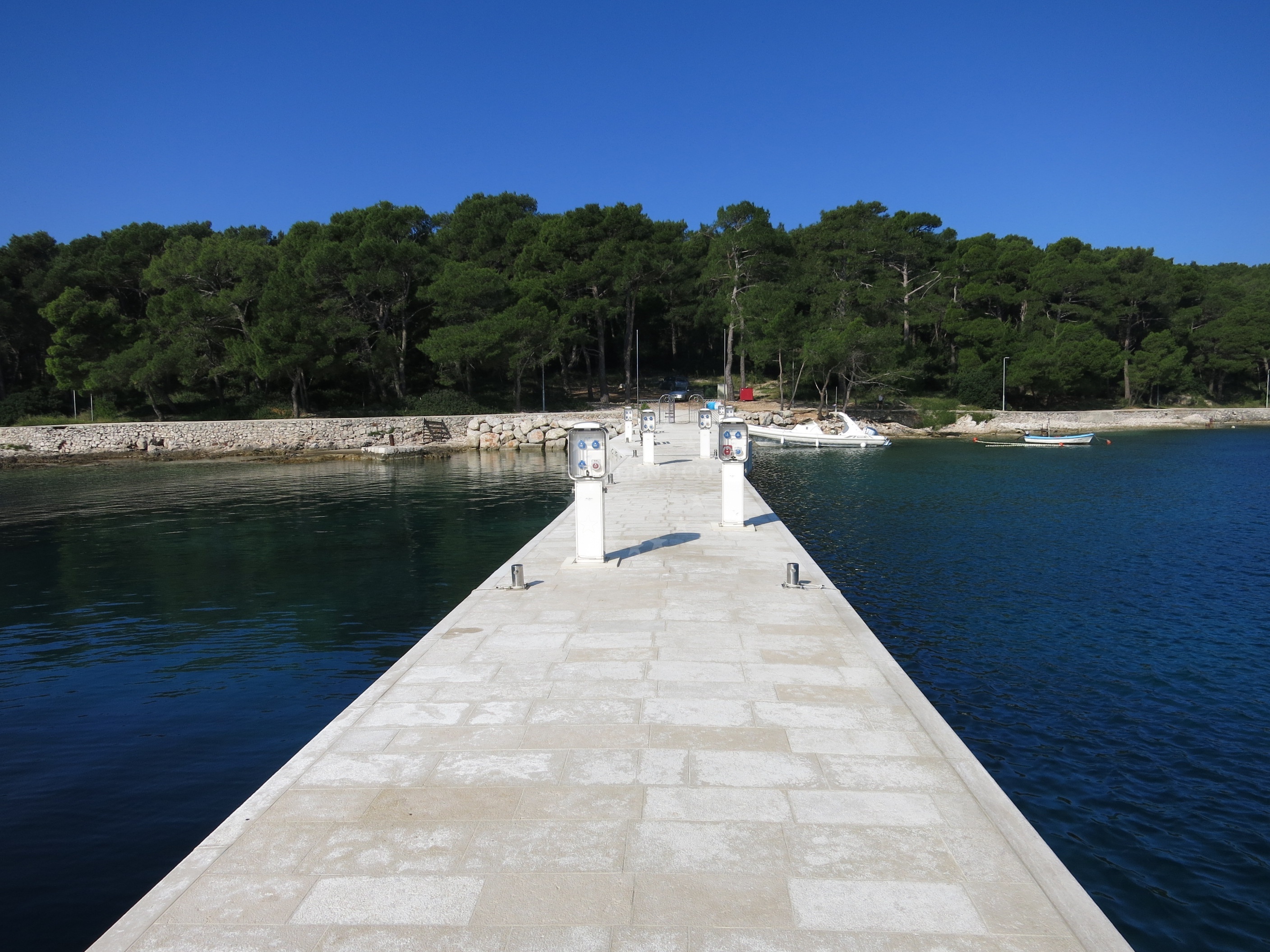 Berths at Marina Cikat, Mali Losinj, Croatia