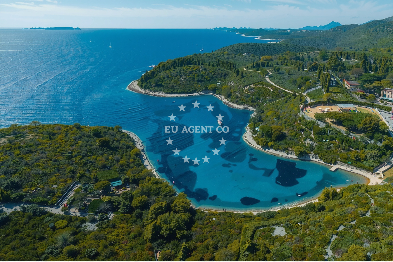 Approach and location view of Quay buoy field in Quay in Mali Lošinj on the island Lošinj, Istria and Kvarner, Croatia photo 3