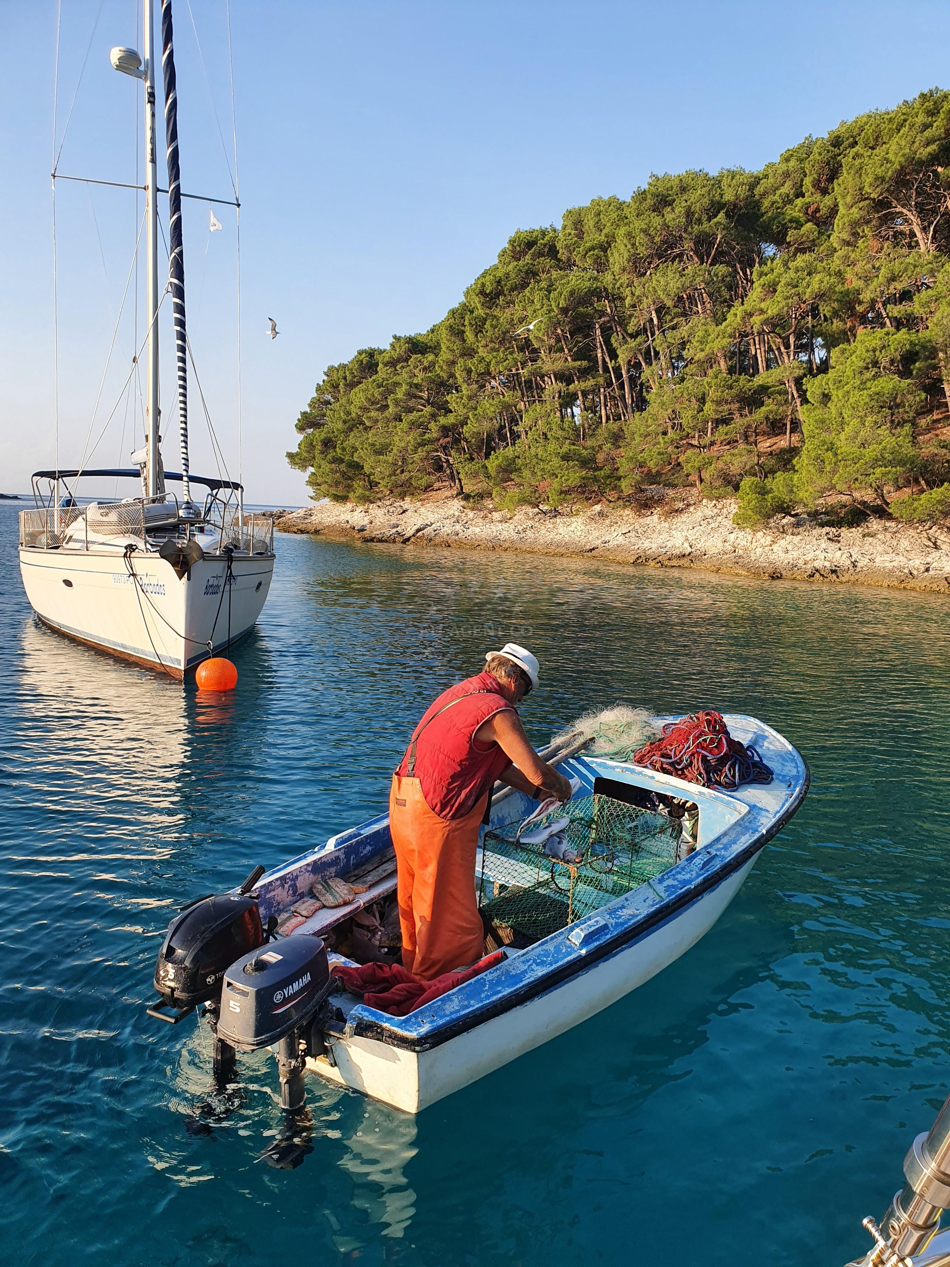Yacht at Krivica Buoy Field, Veli Losinj
