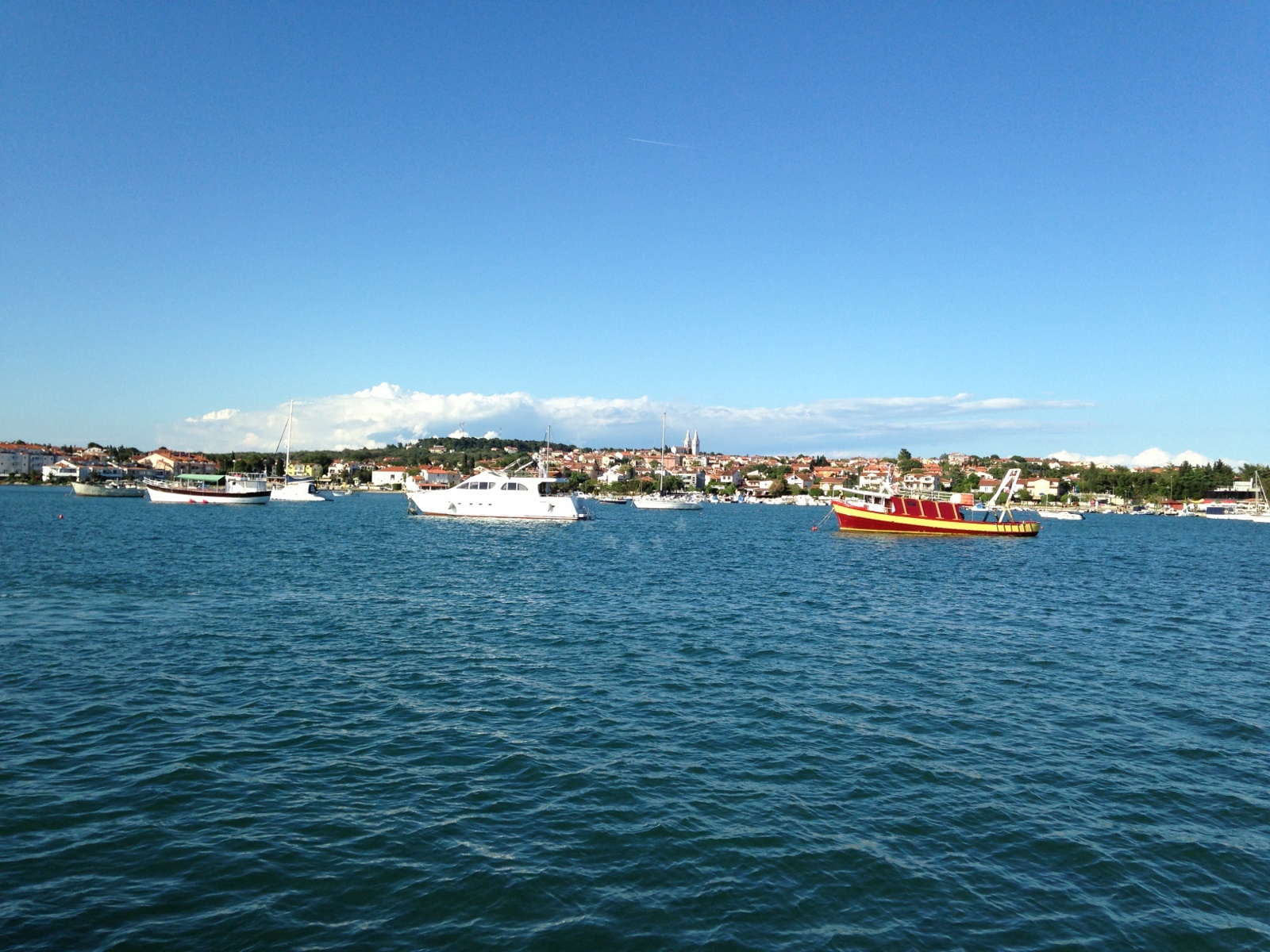 Buoy field in Medulin, Croatia with shuttle access to the harbor