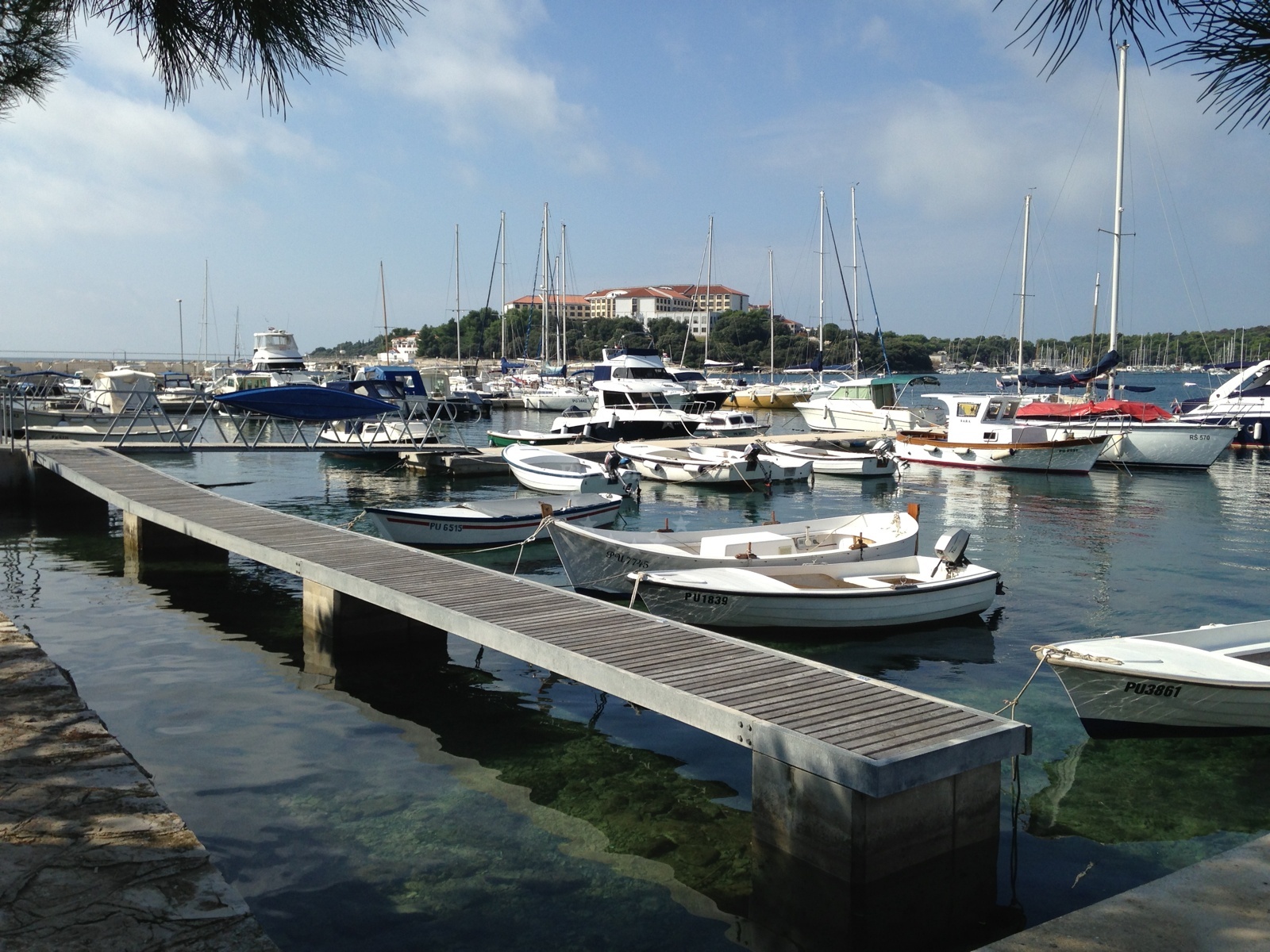 Jetty structure in Pula, Istria and Kvarner, Croatia