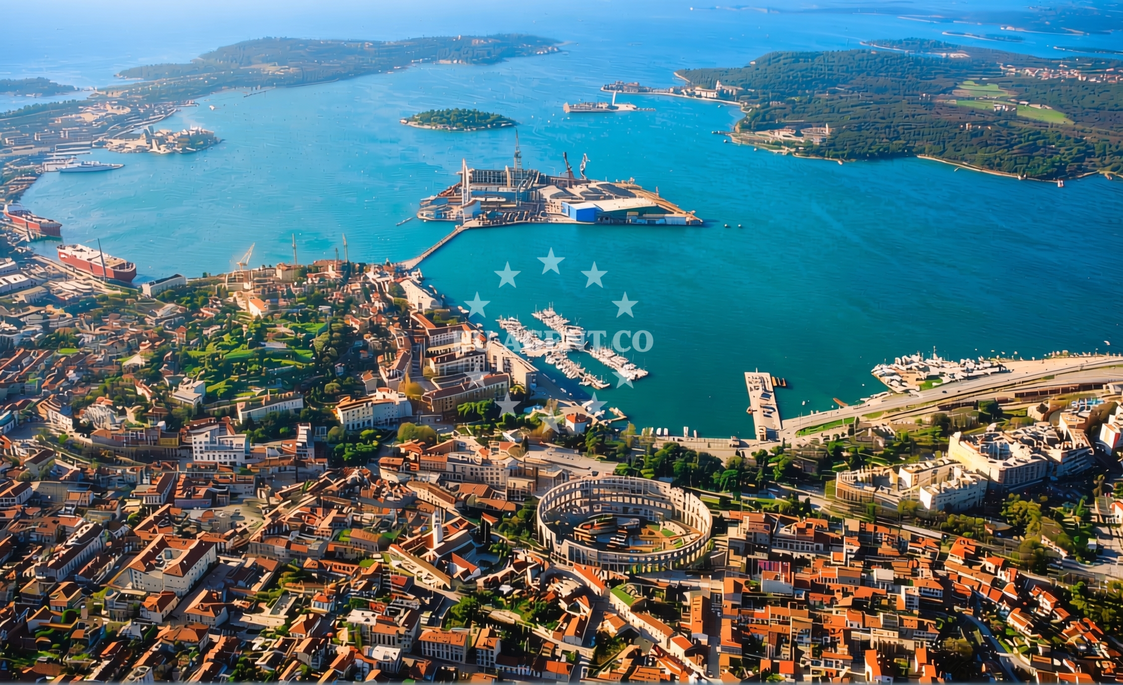 Additional view of Jetty buoy field in Jetty in Pula, Istria and Kvarner, Croatia photo 8