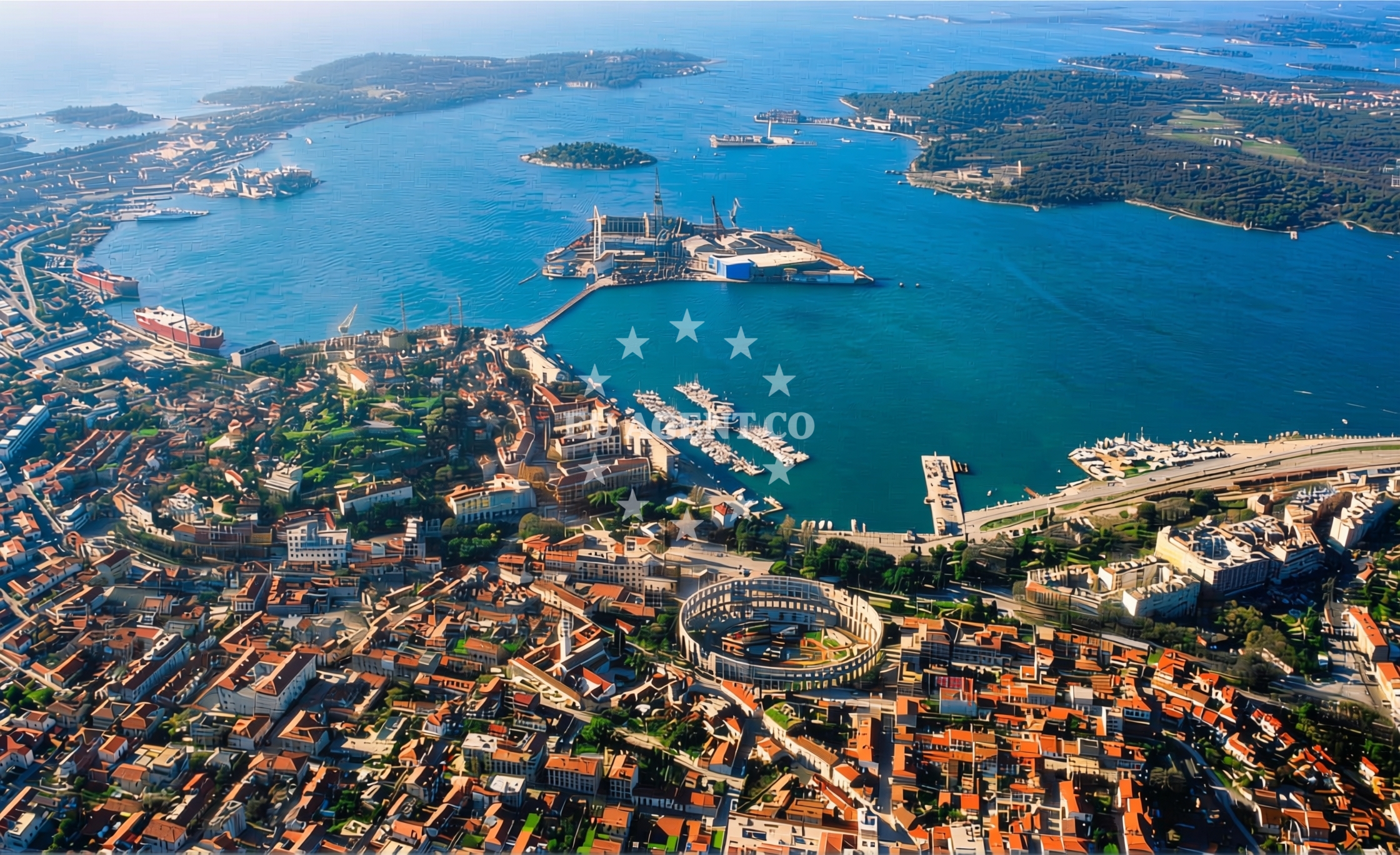 Additional view of Jetty buoy field in Jetty in Pula, Istria and Kvarner, Croatia photo 8