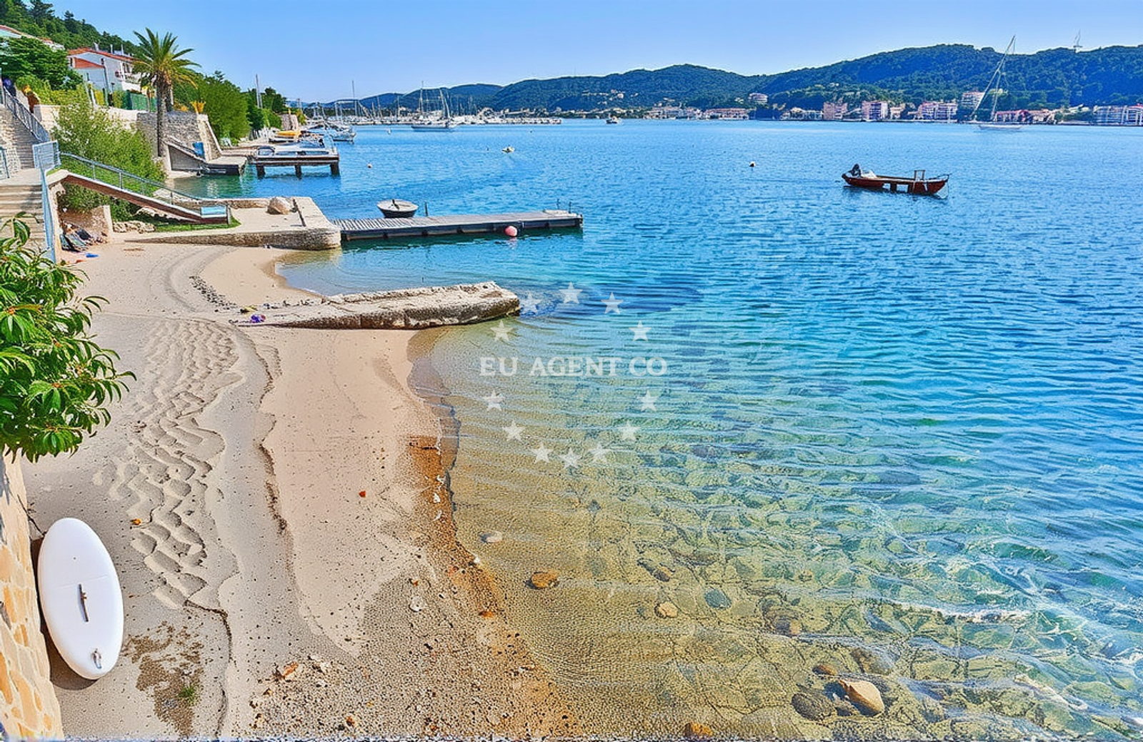 Additional view of Restaurant Belveder jetty buoy field in Jetty in Supetar on the island Rab, Istria and Kvarner, Croatia photo 6