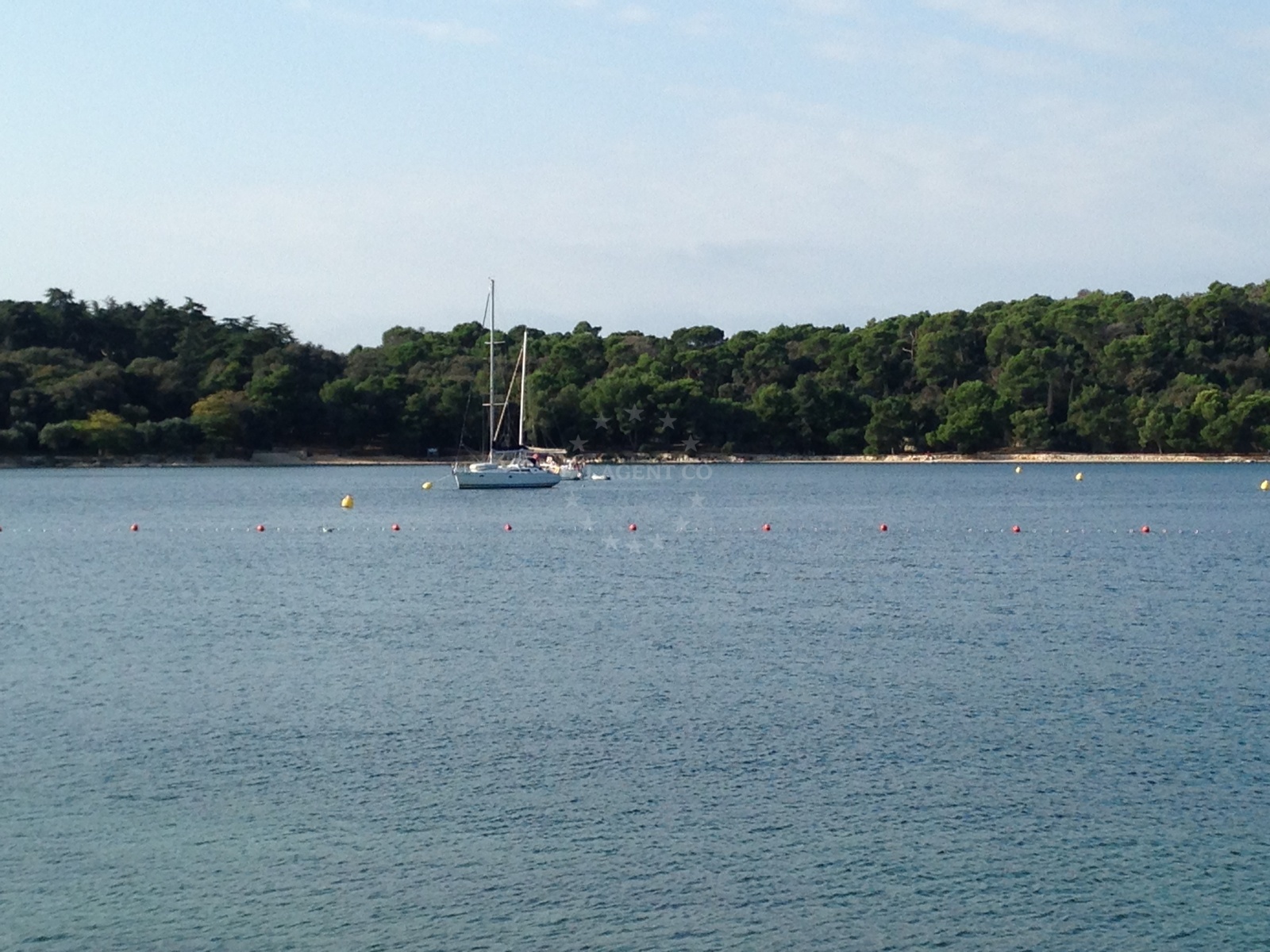 Buoy field in Rovinj, Croatia with 20 mooring buoys