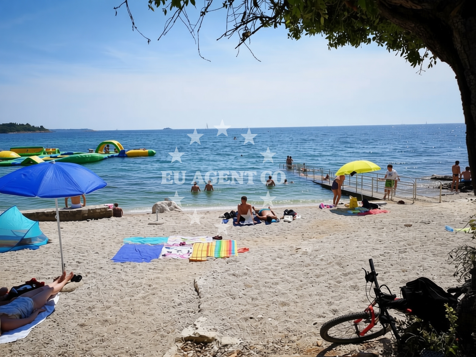 View from Rovinj Jetty towards Amarin Marina and surrounding coastline